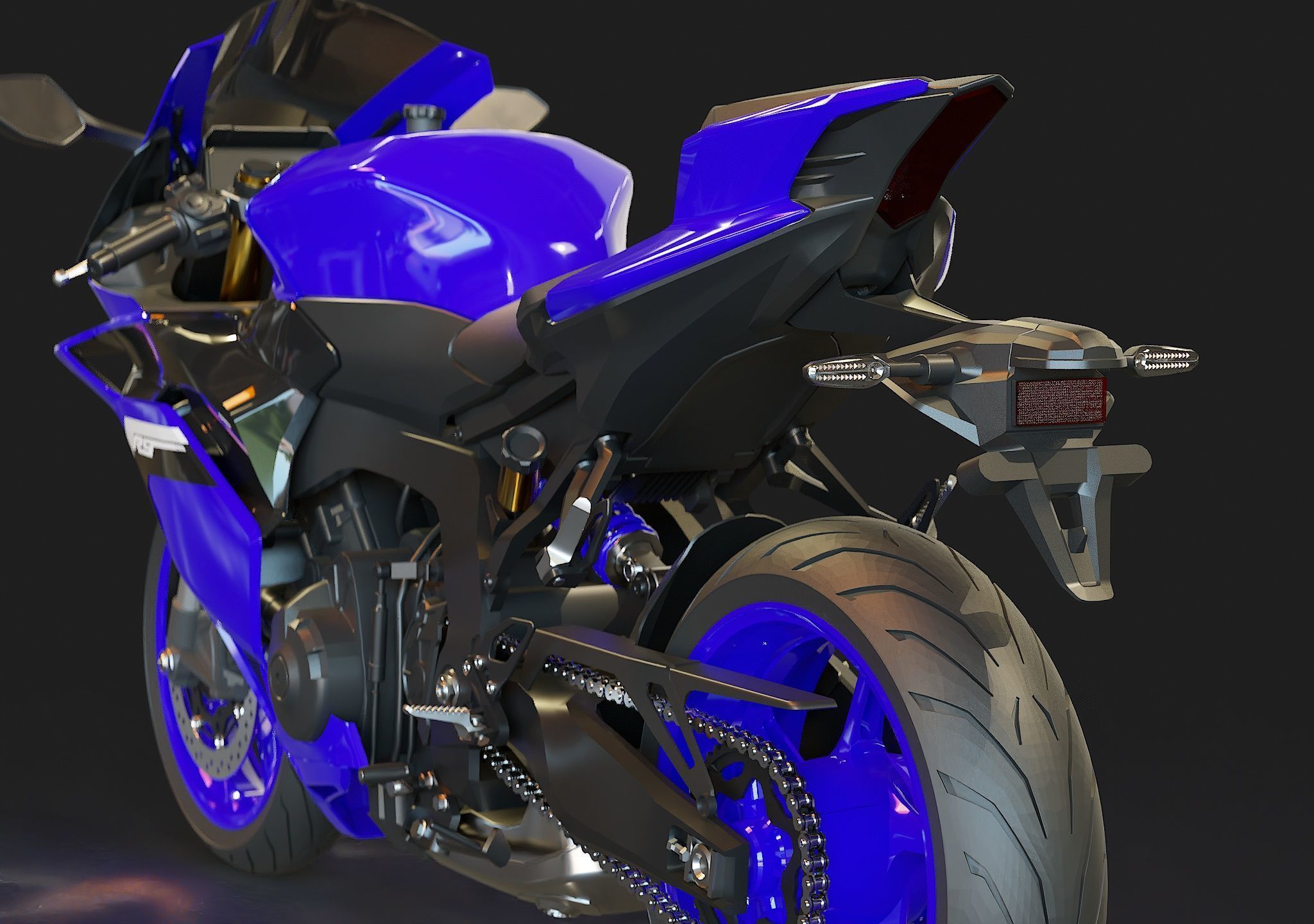 Base model Yamaha R9 2025 3D model_11