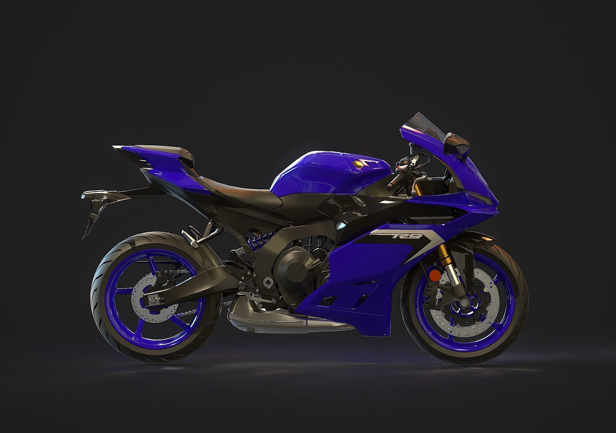 Base model Yamaha R9 2025 3D model_5