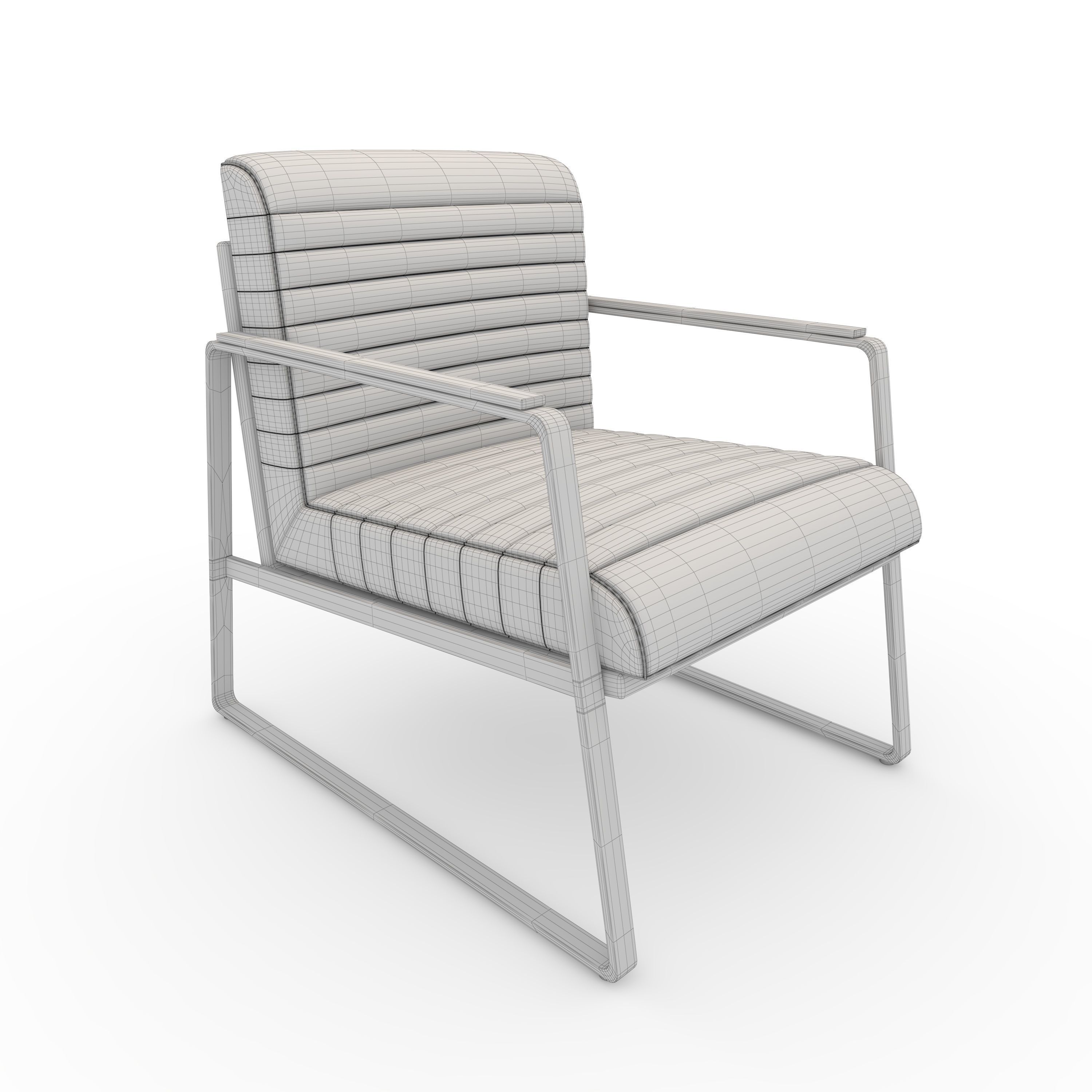 Armchair 54 3D model_1