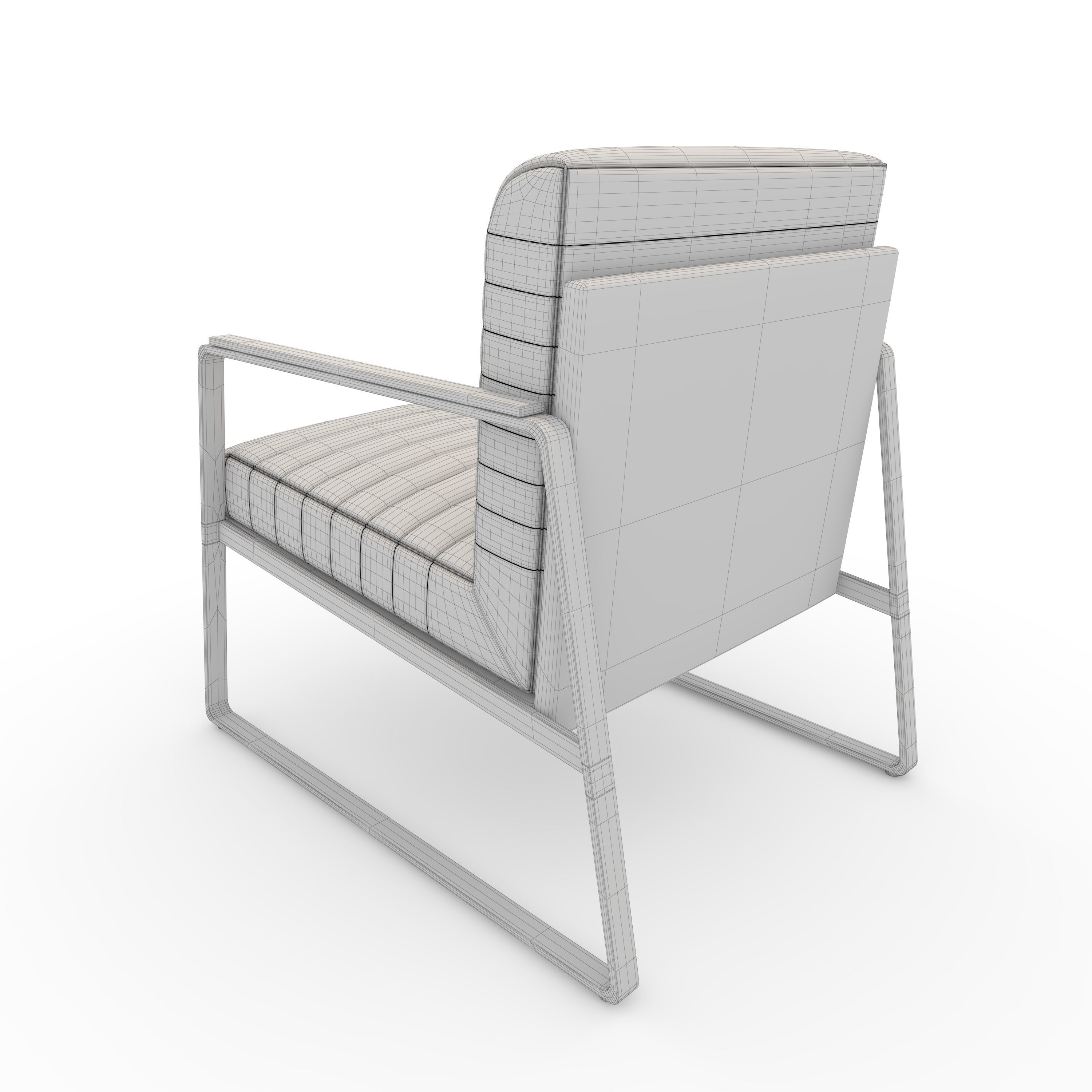 Armchair 54 3D model_7