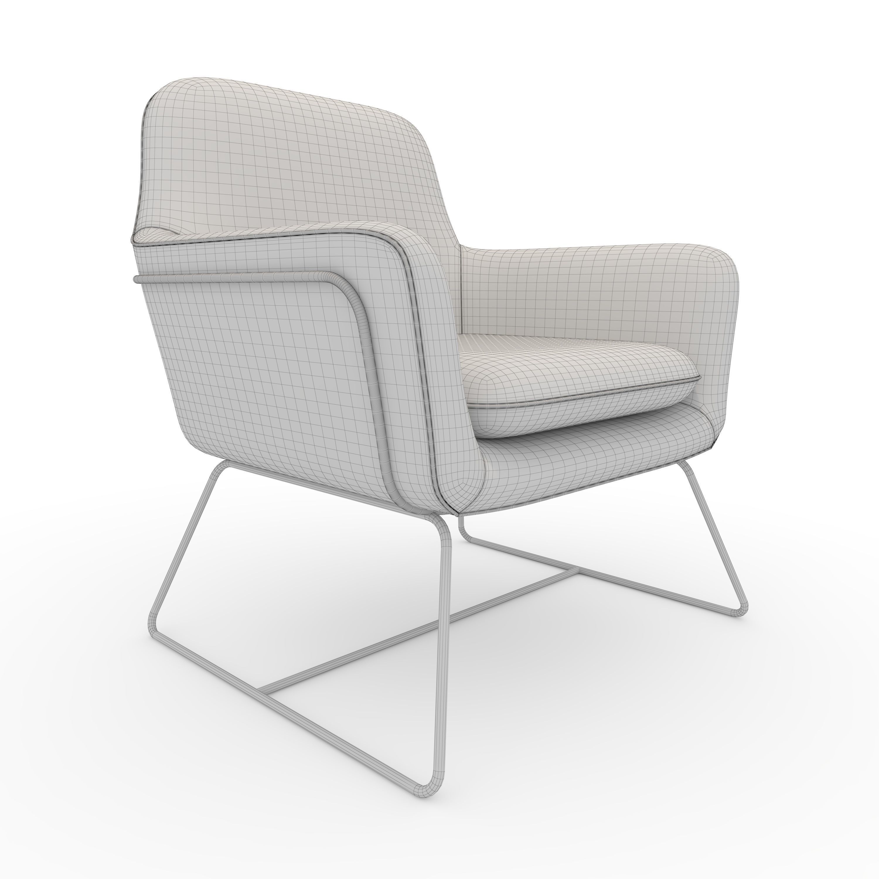 Armchair 55 3D model_9