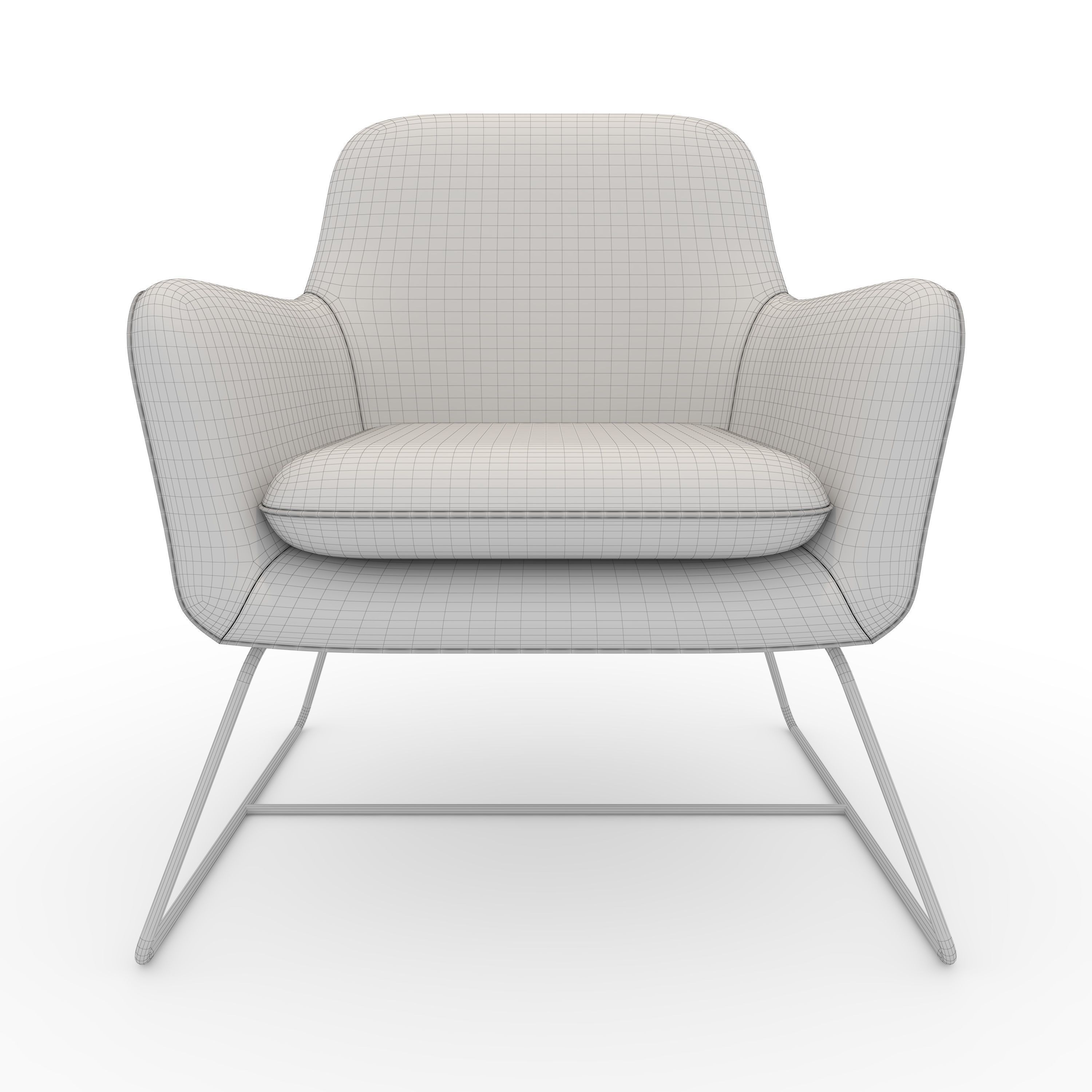 Armchair 55 3D model_11