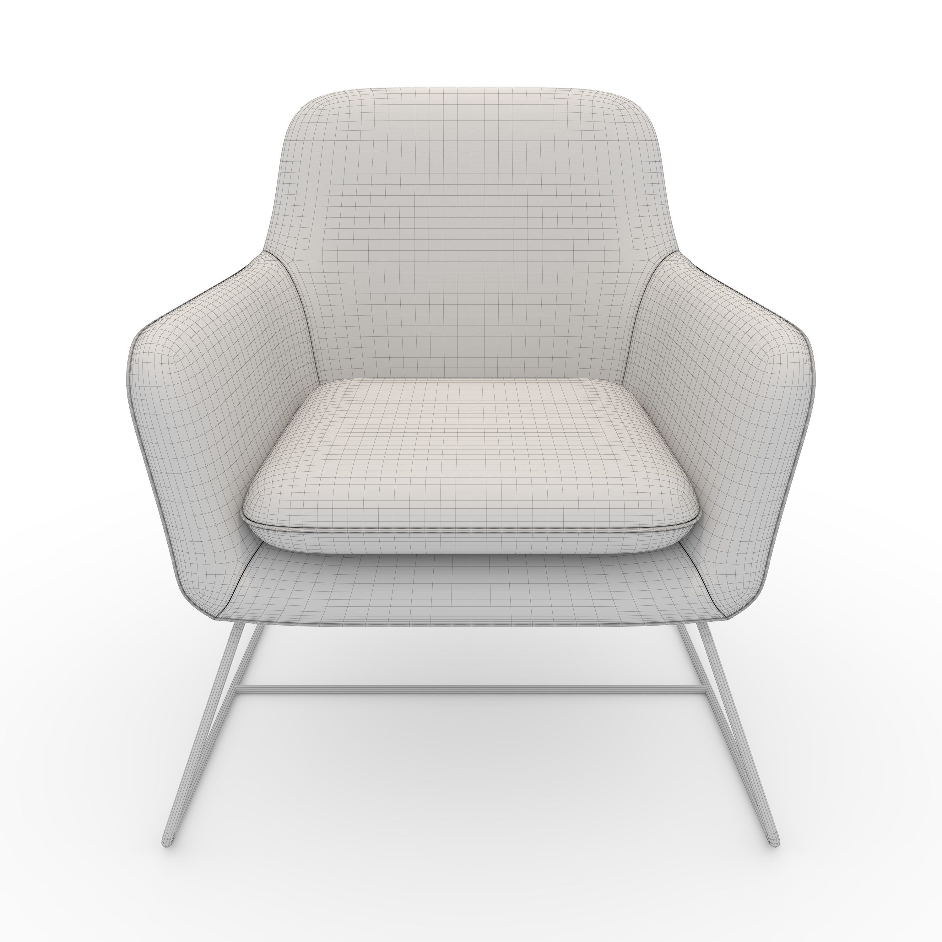 Armchair 55 3D model_3