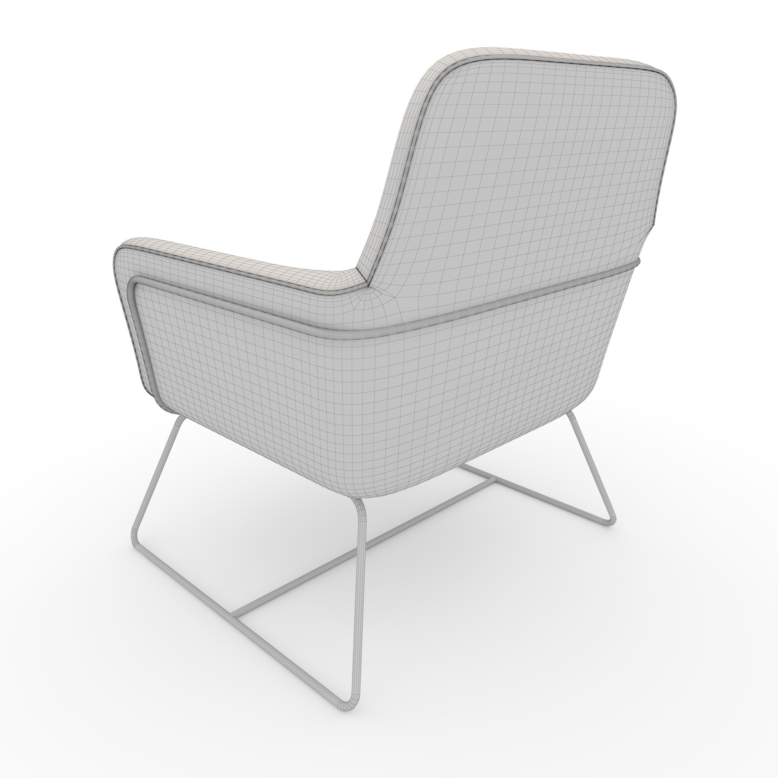 Armchair 55 3D model_7