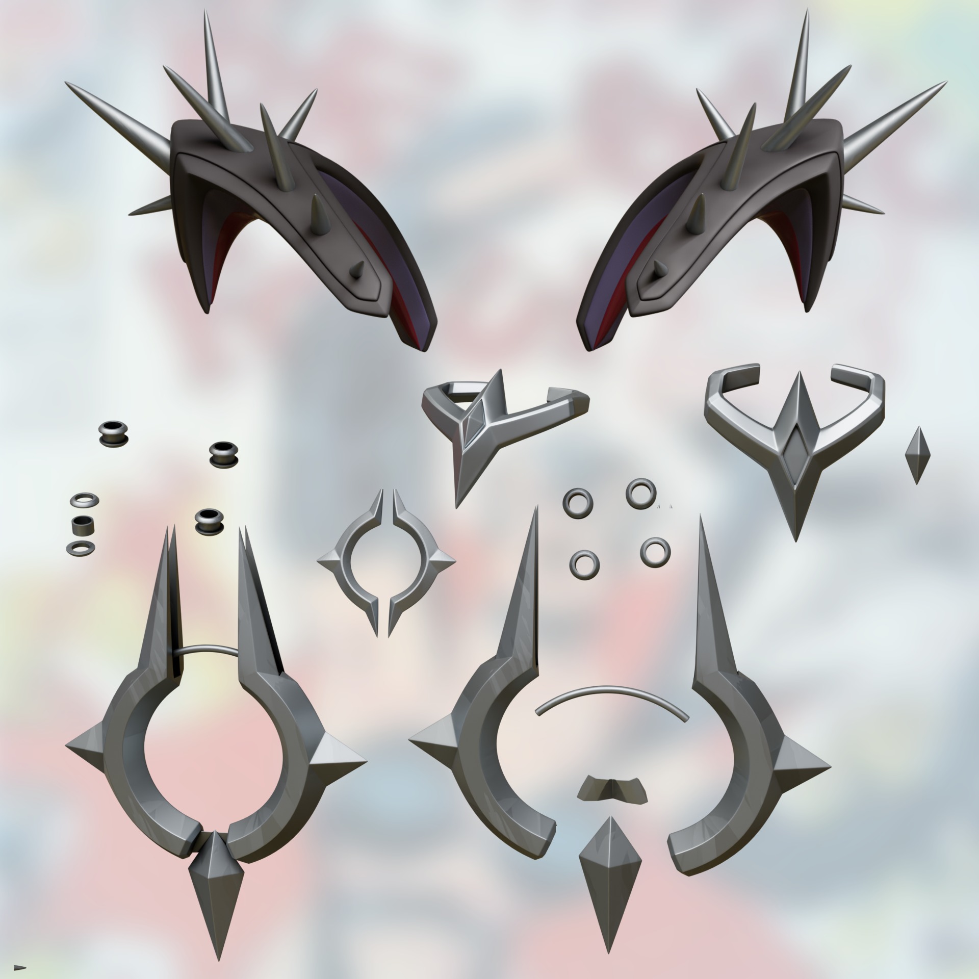 Susan Storm Malice Marvel Rivals cosplay kit 3D print model_13