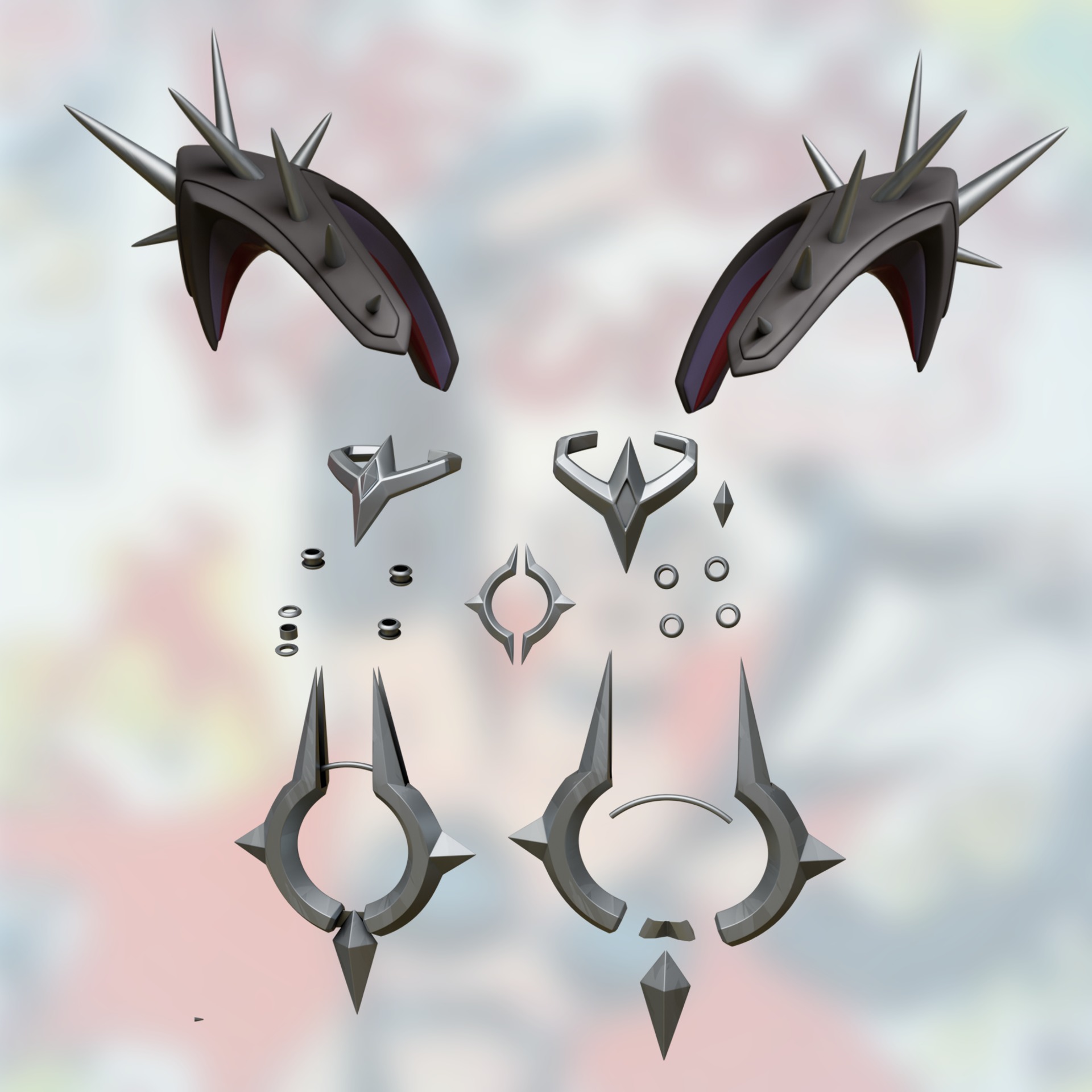 Susan Storm Malice Marvel Rivals cosplay kit 3D print model_10