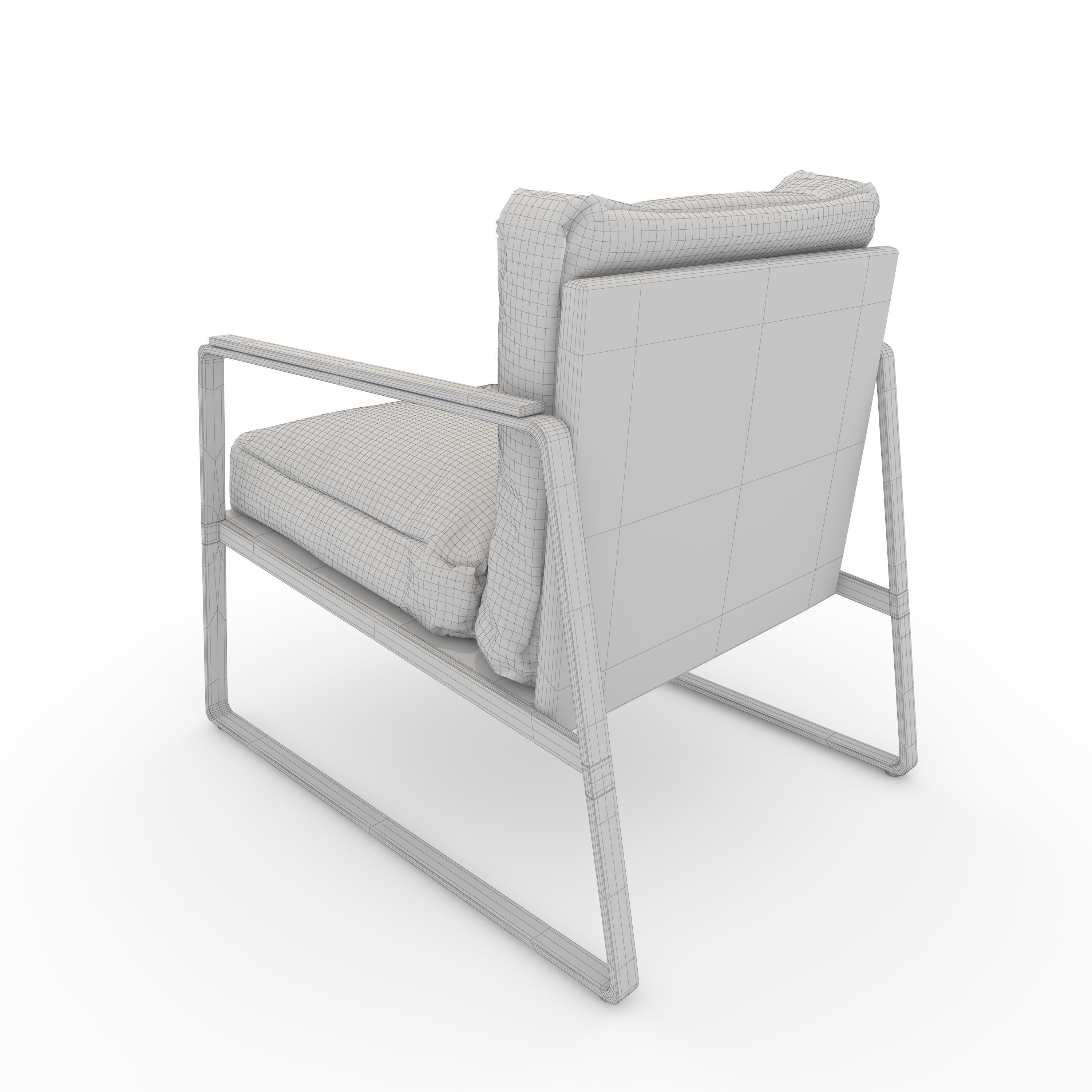 Armchair 57 3D model_7