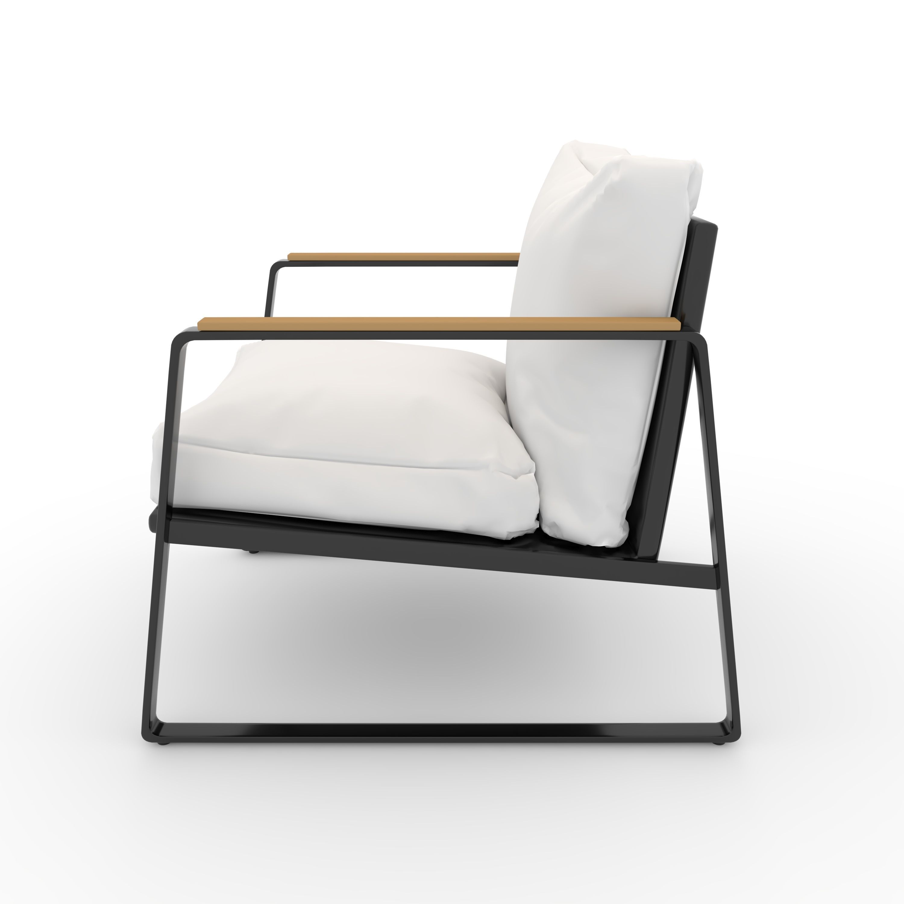 Armchair 57 3D model_4