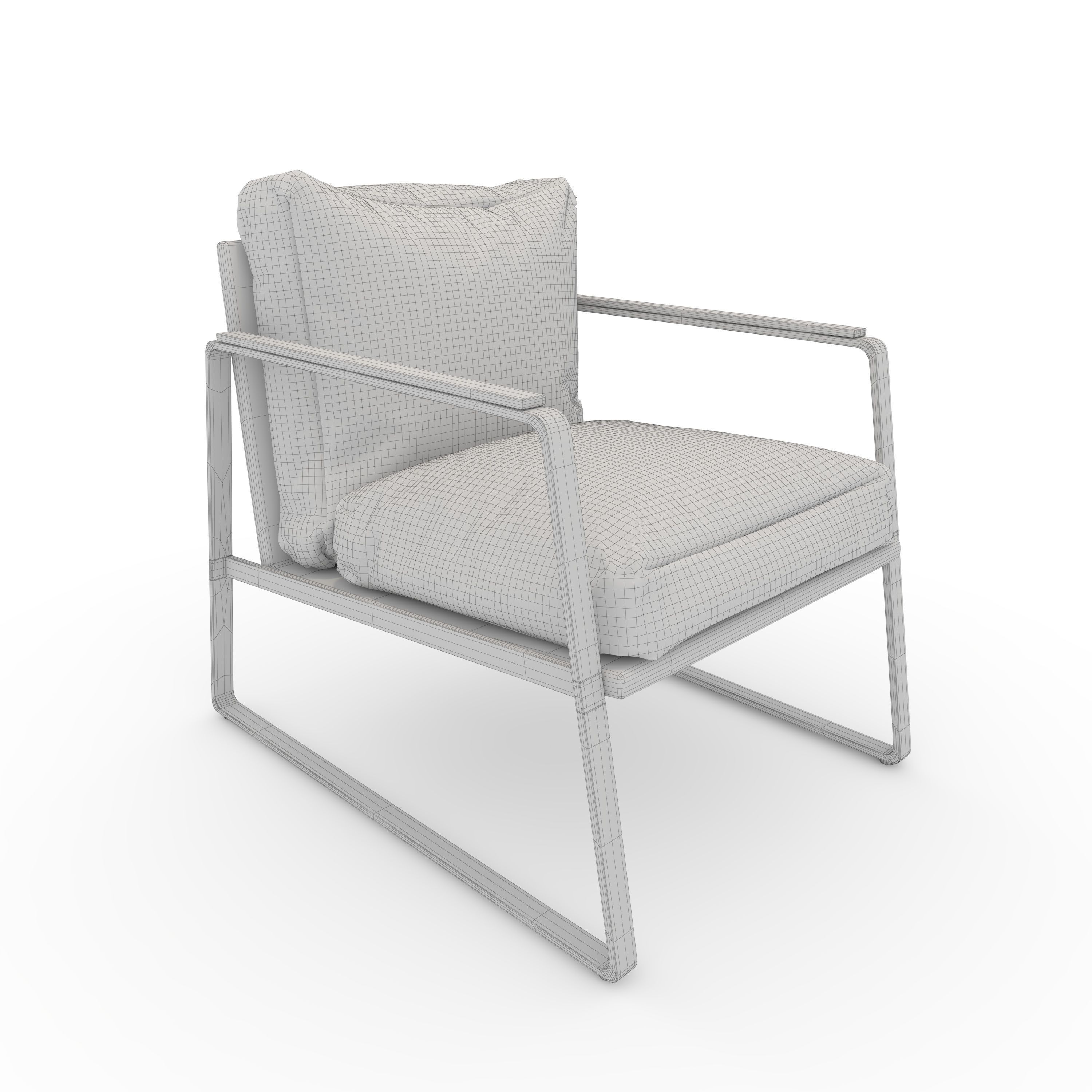 Armchair 57 3D model_1