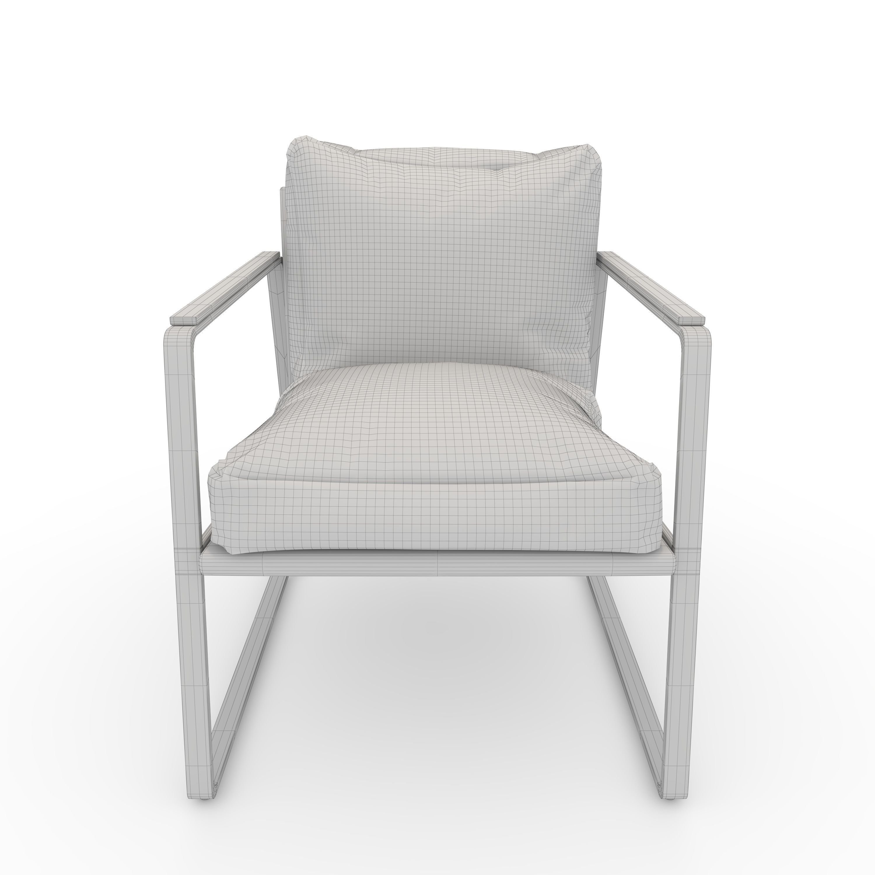 Armchair 57 3D model_3