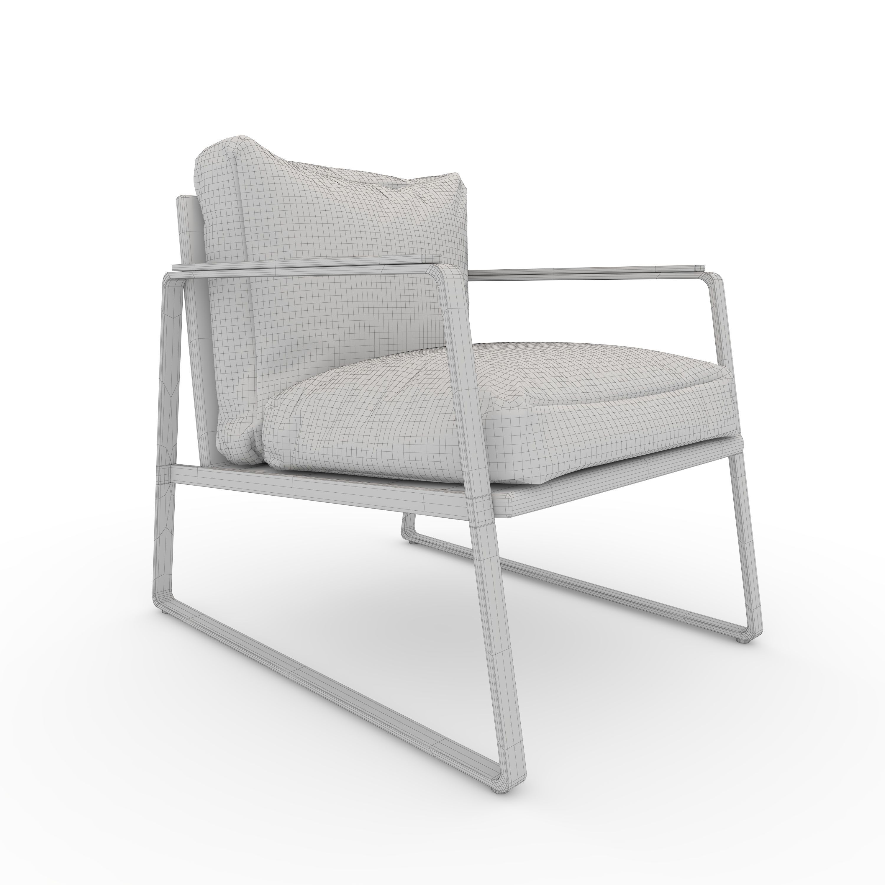 Armchair 57 3D model_9