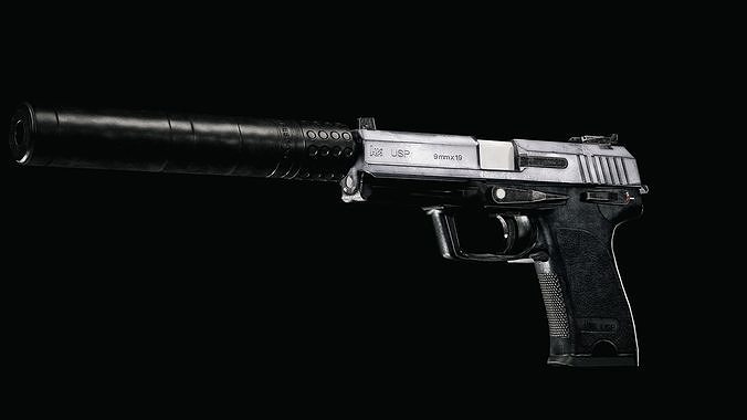 Pistol  USP Silenced Handgun  3D model