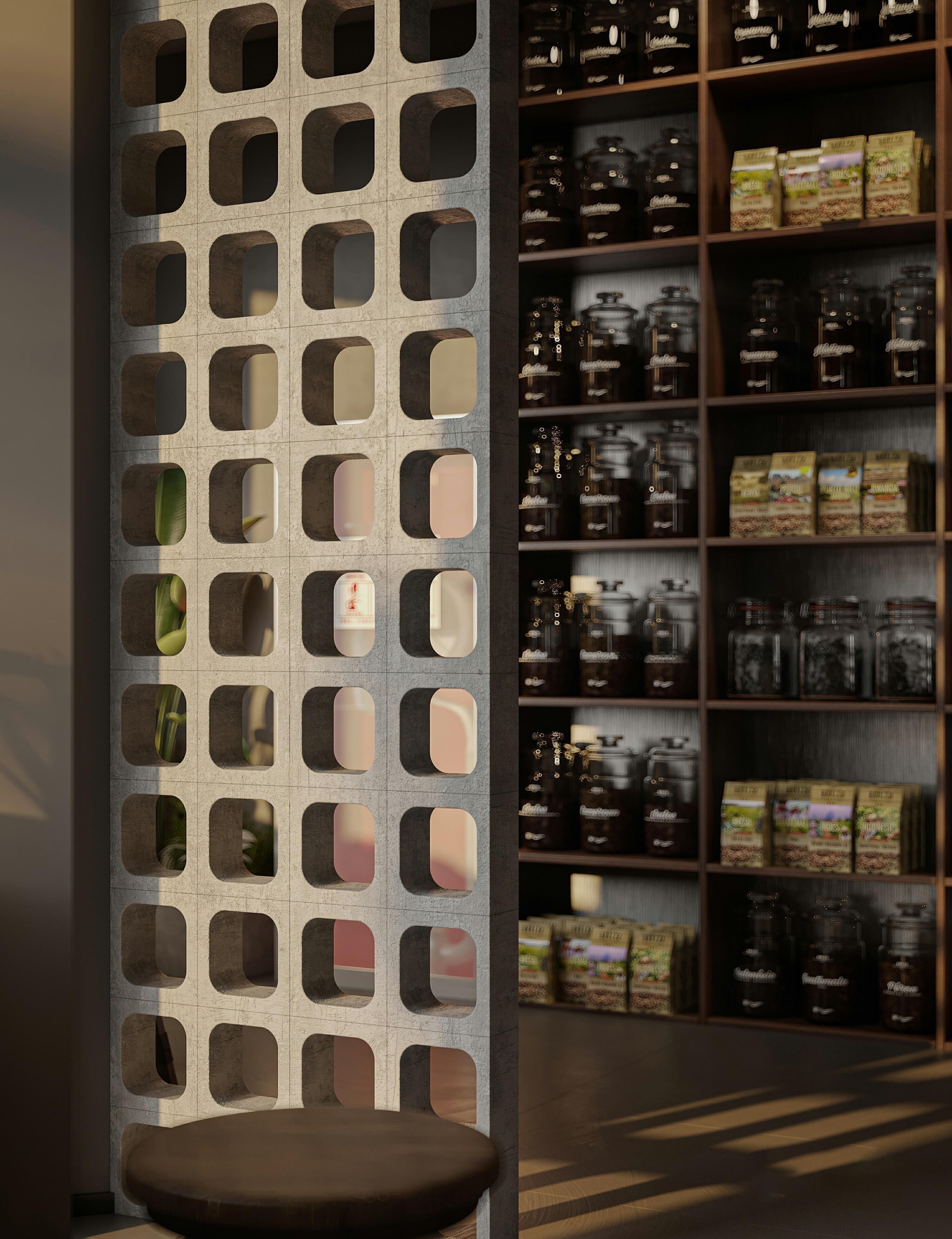 coffee shop interior 3D model_9