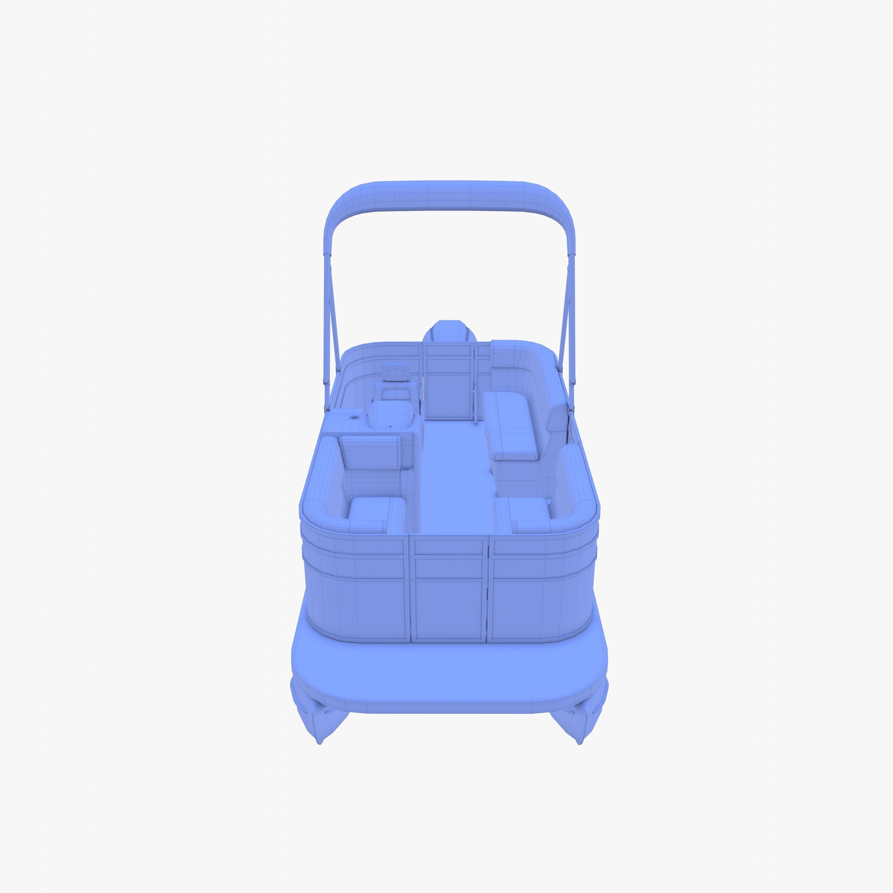 Pontoon Boat v2 3D model_27