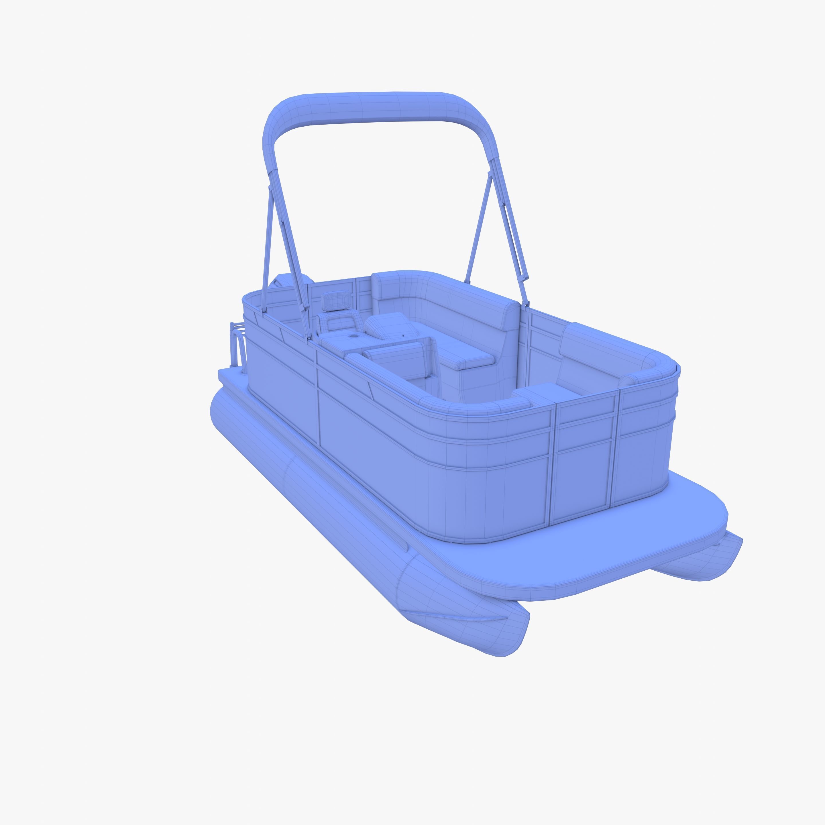 Pontoon Boat v2 3D model_17
