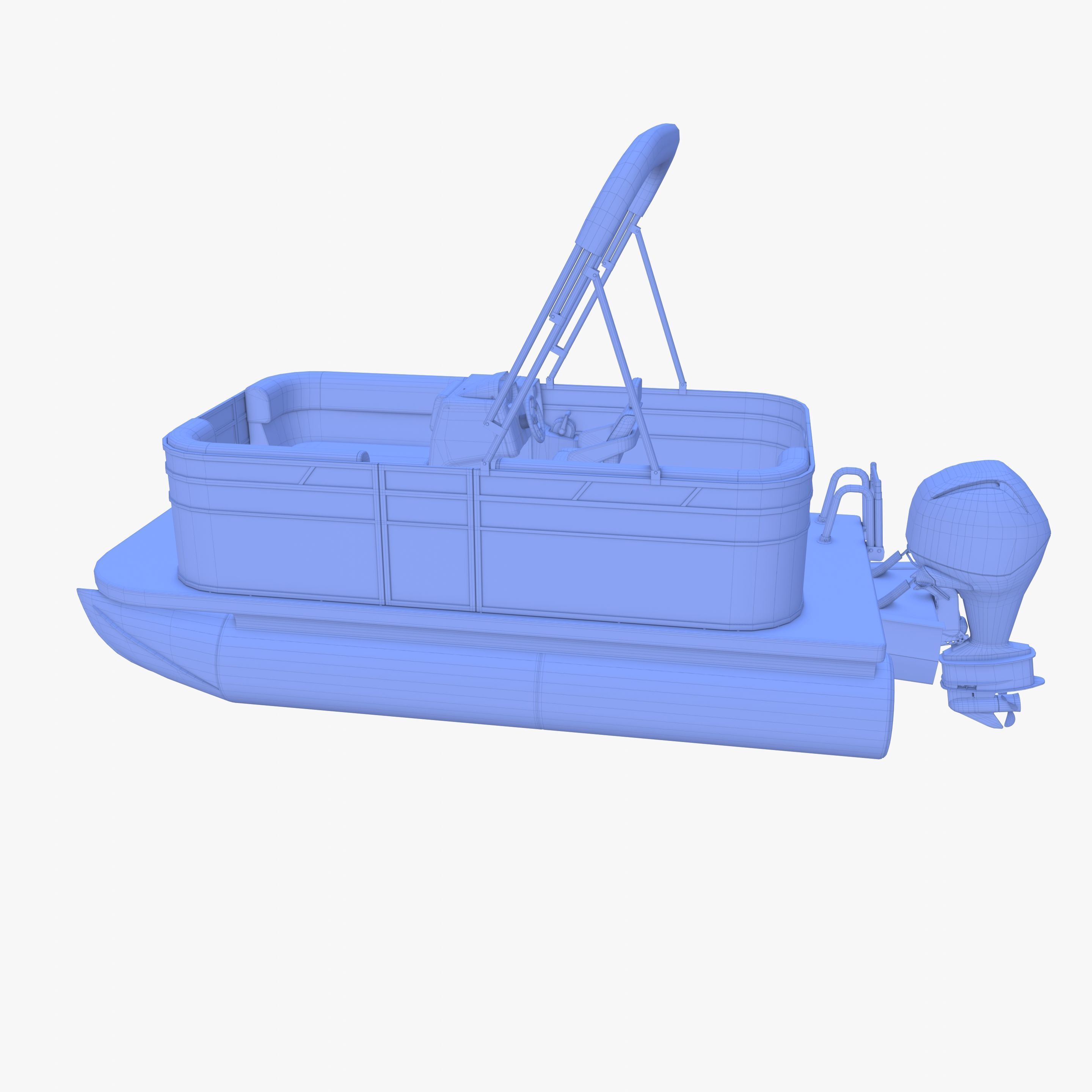 Pontoon Boat v2 3D model_20