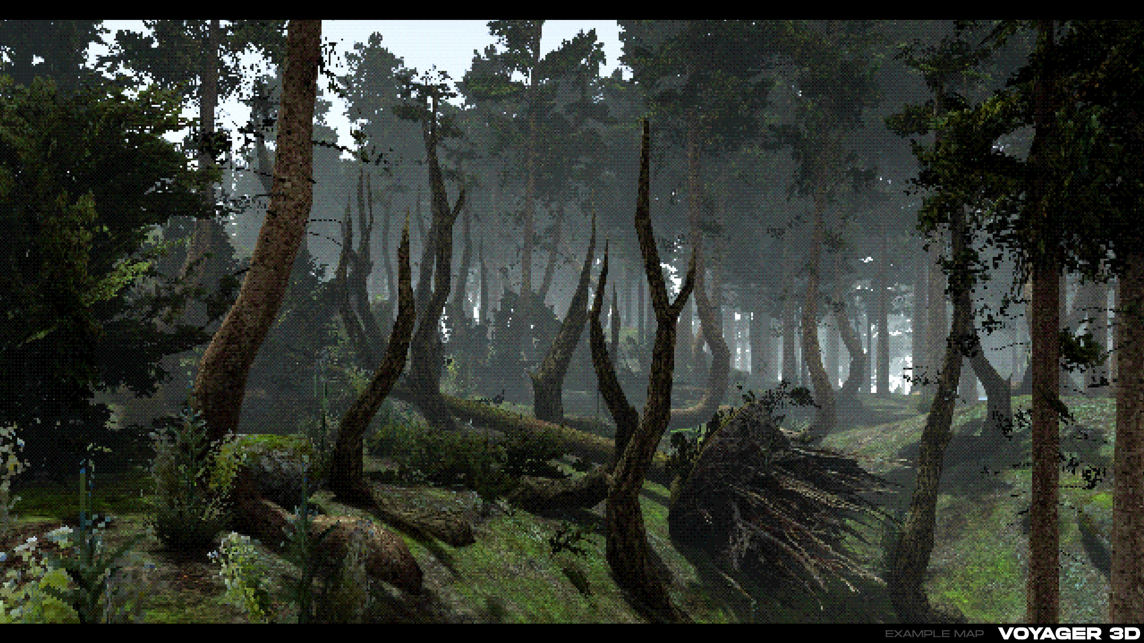 Retro Forest Pack Vol 01 Low-poly 3D model_5