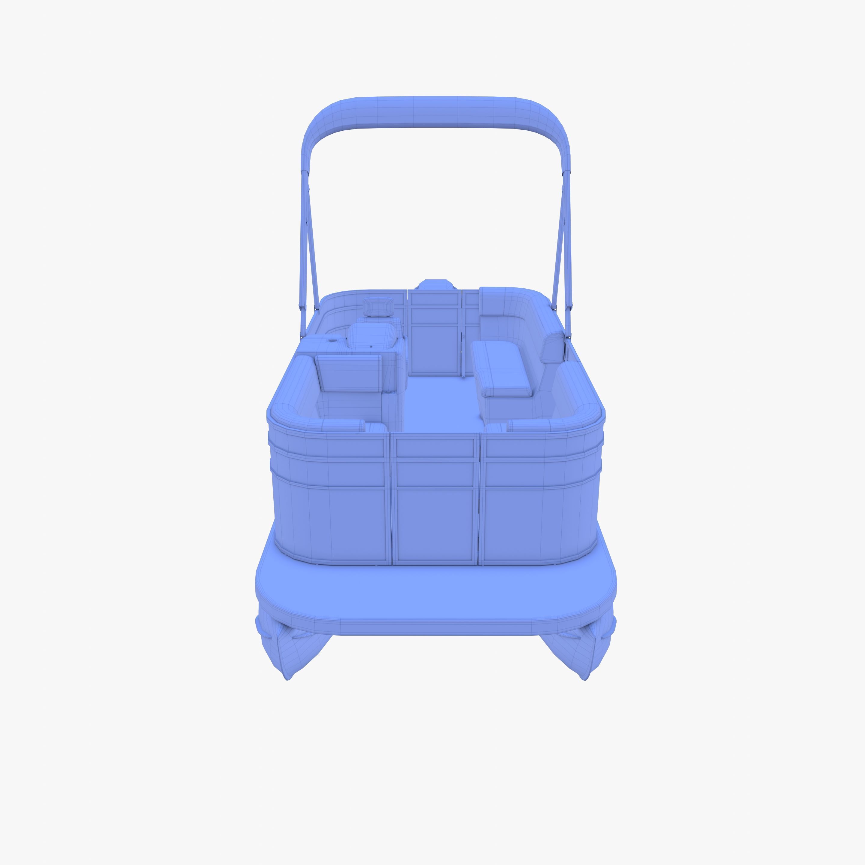 Pontoon Boat v3 3D model_20