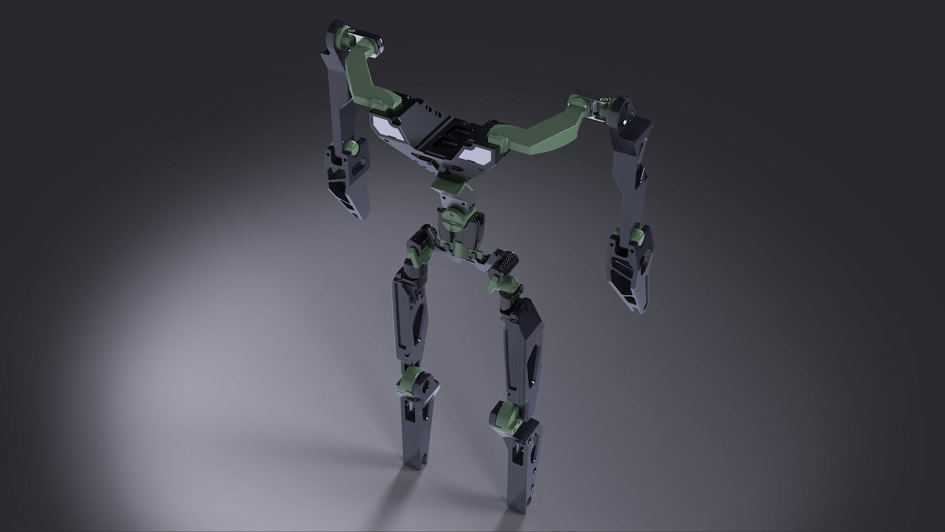 robotic mech construct 3D model_1