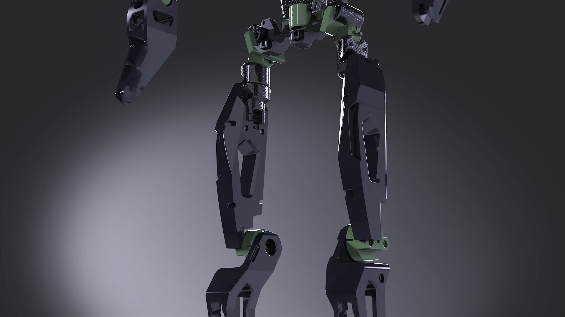 robotic mech construct 3D model_3