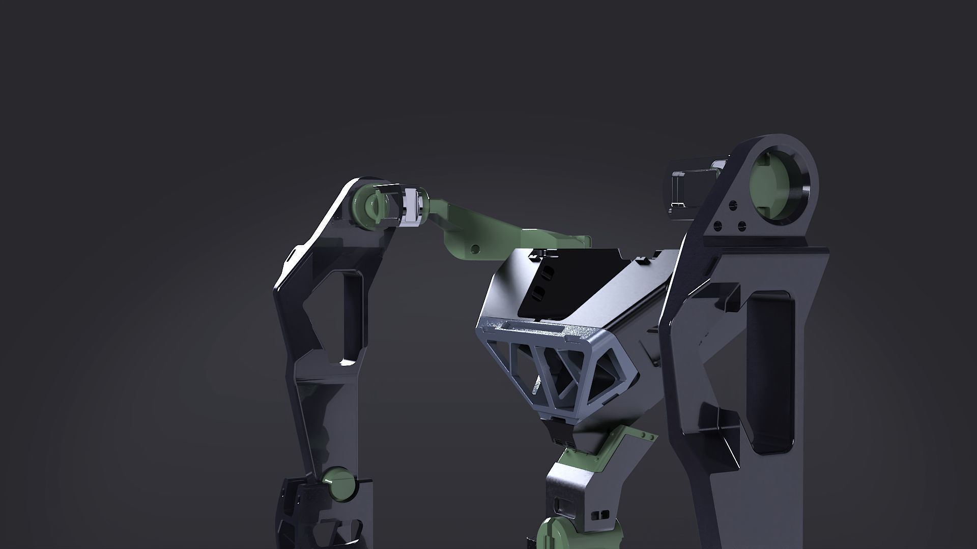 robotic mech construct 3D model_8