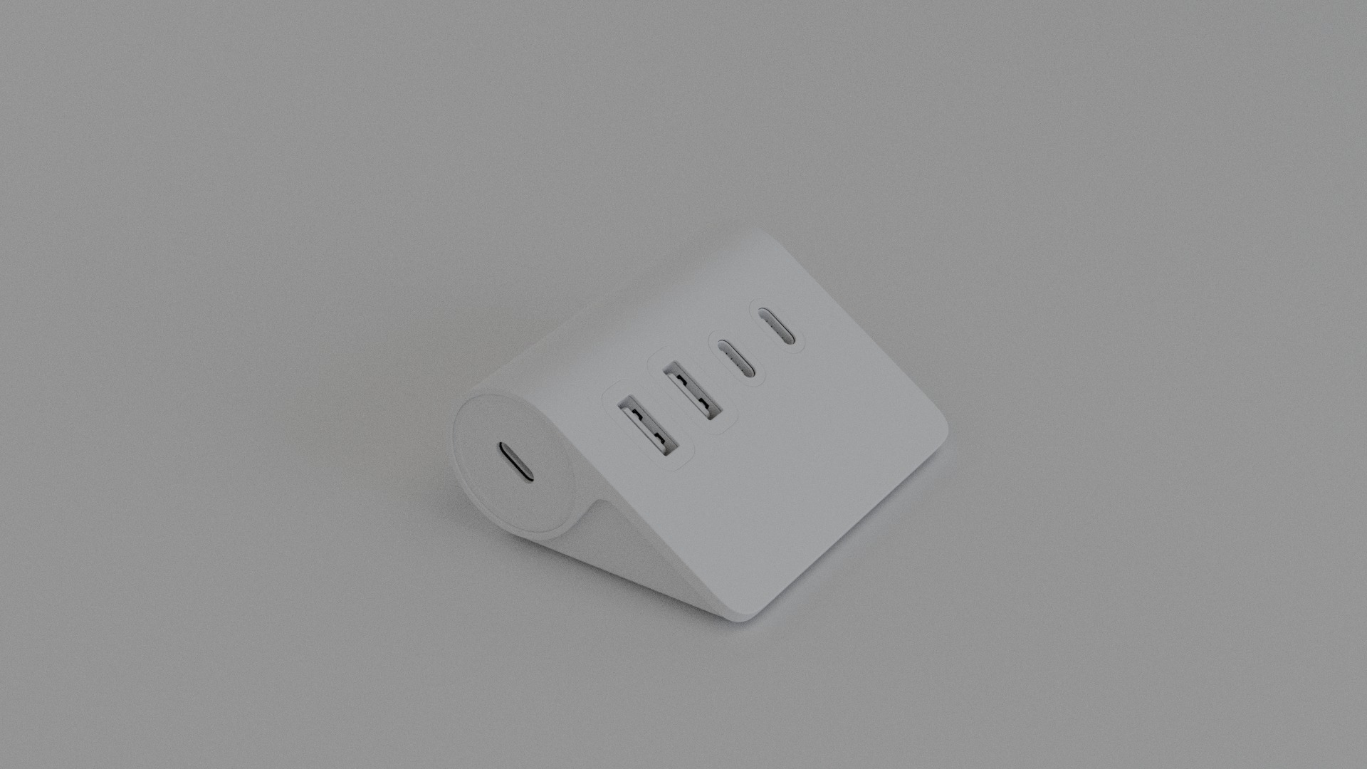 ORICO FOUR PORT HUB 3D model_27