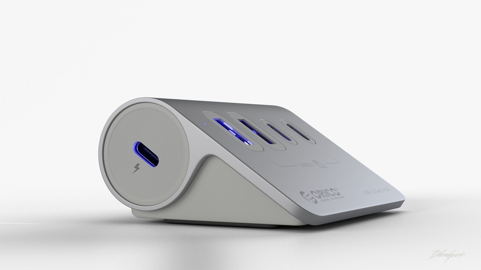 ORICO FOUR PORT HUB 3D model_2