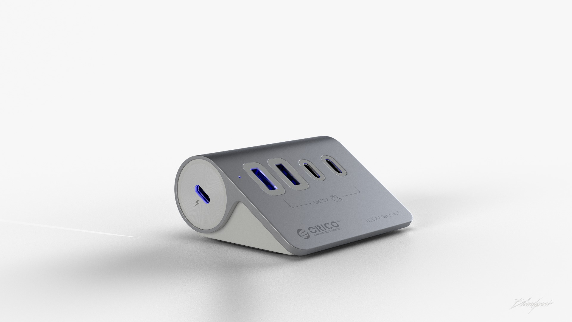 ORICO FOUR PORT HUB 3D model_1