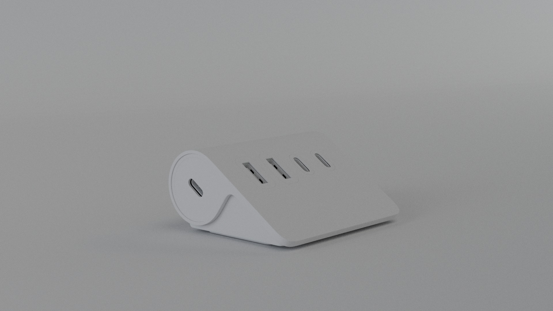 ORICO FOUR PORT HUB 3D model_21