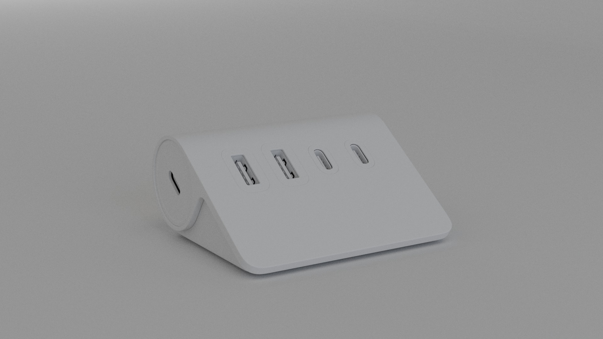 ORICO FOUR PORT HUB 3D model_23