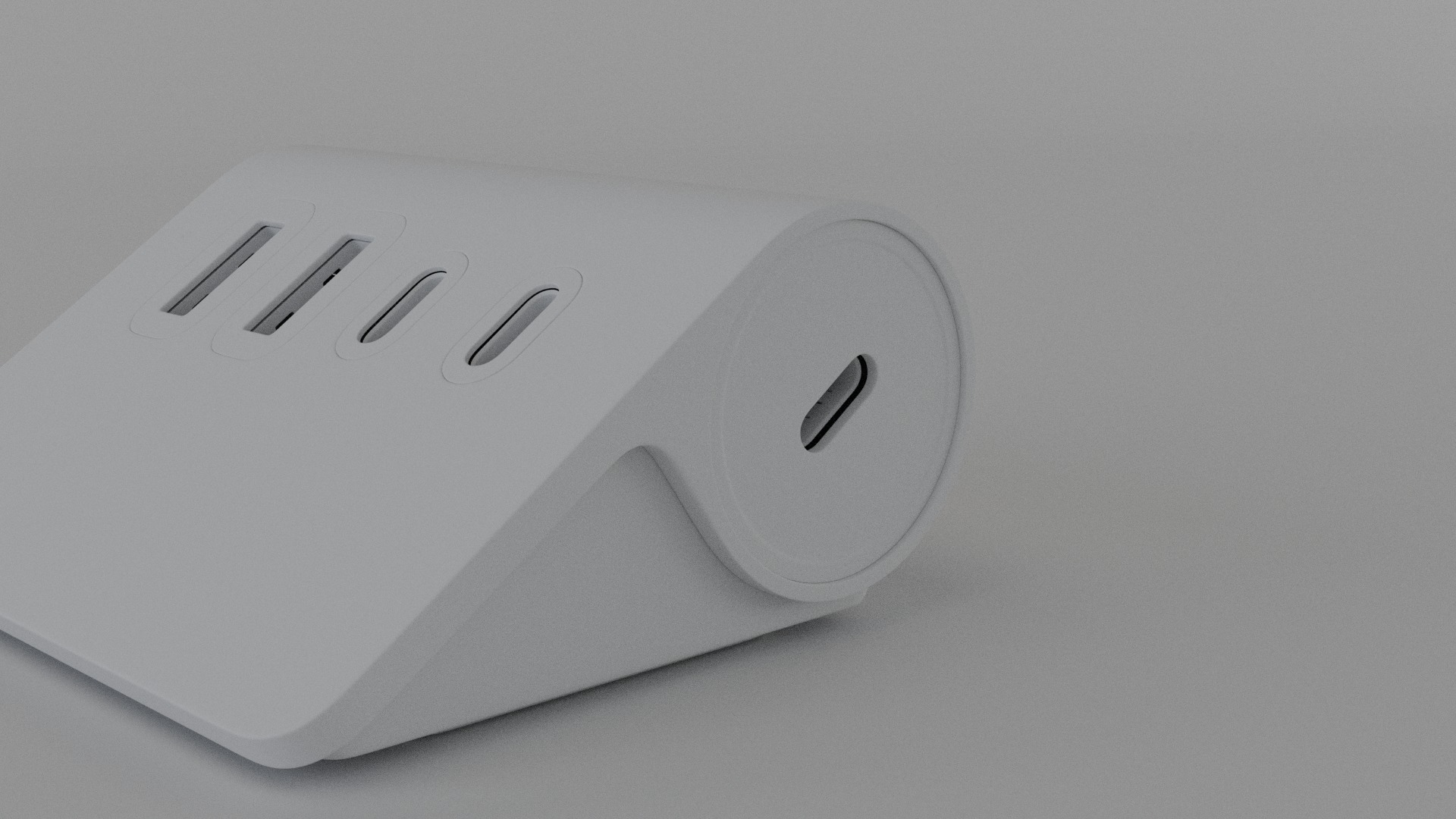 ORICO FOUR PORT HUB 3D model_25