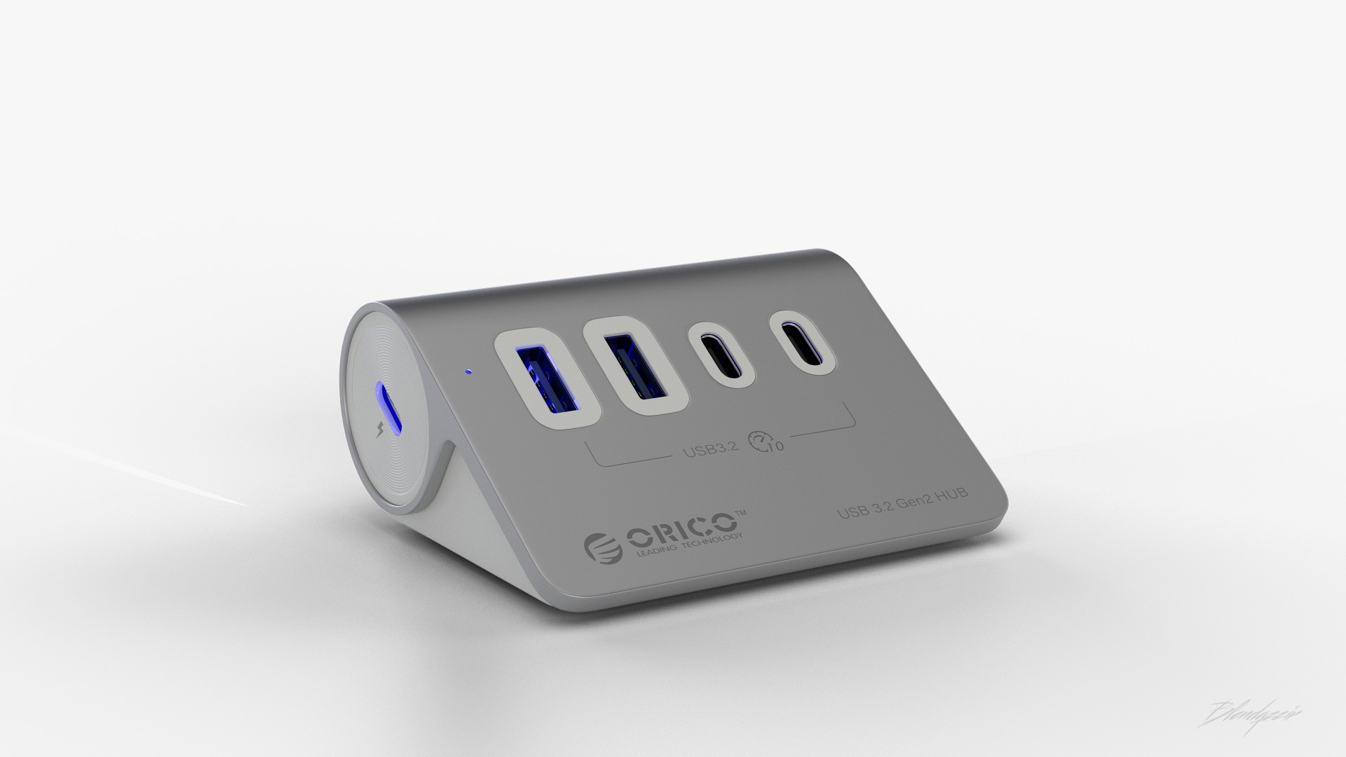 ORICO FOUR PORT HUB 3D model_3