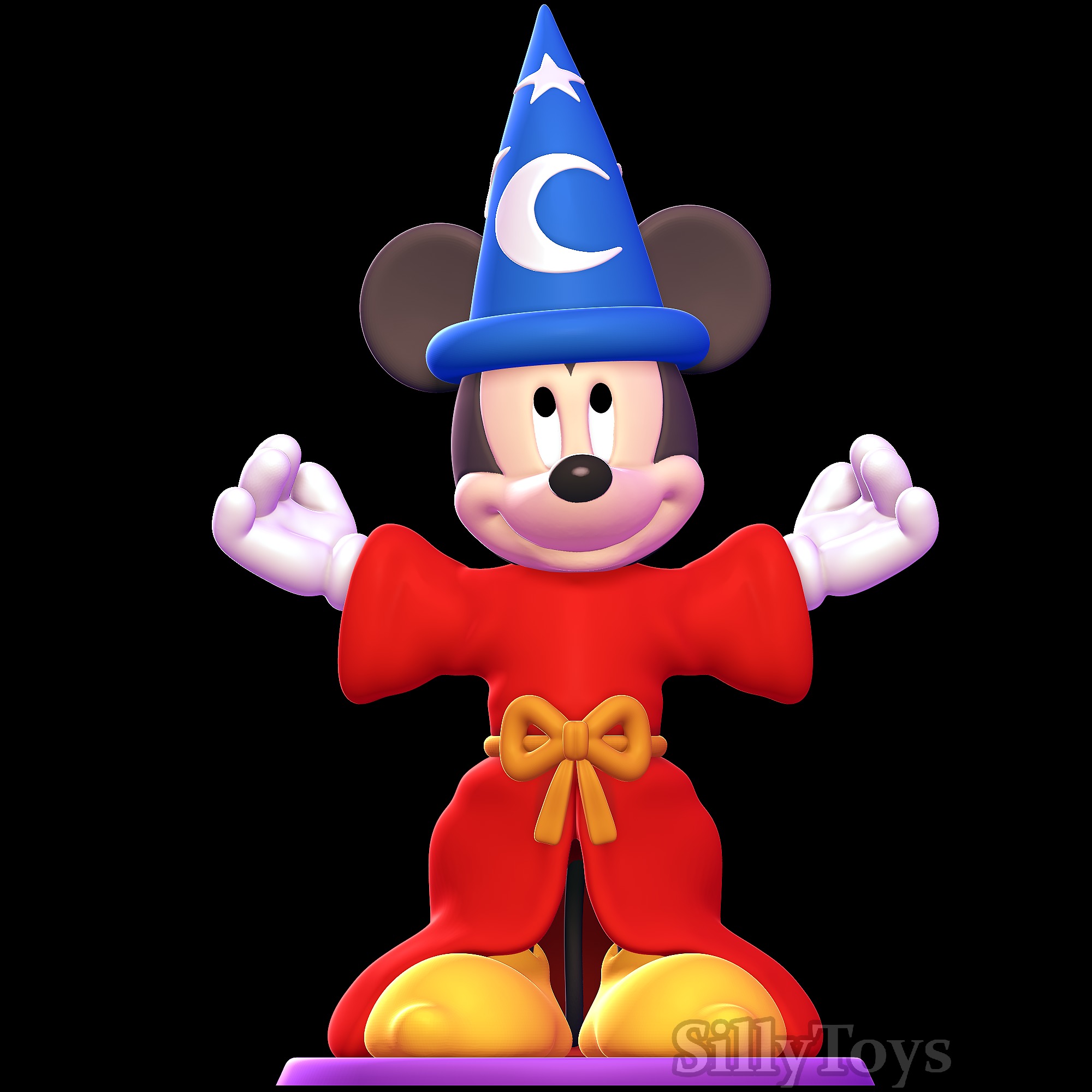 Sorcerer Mickey Mouse - Fantasia 3D print model_1