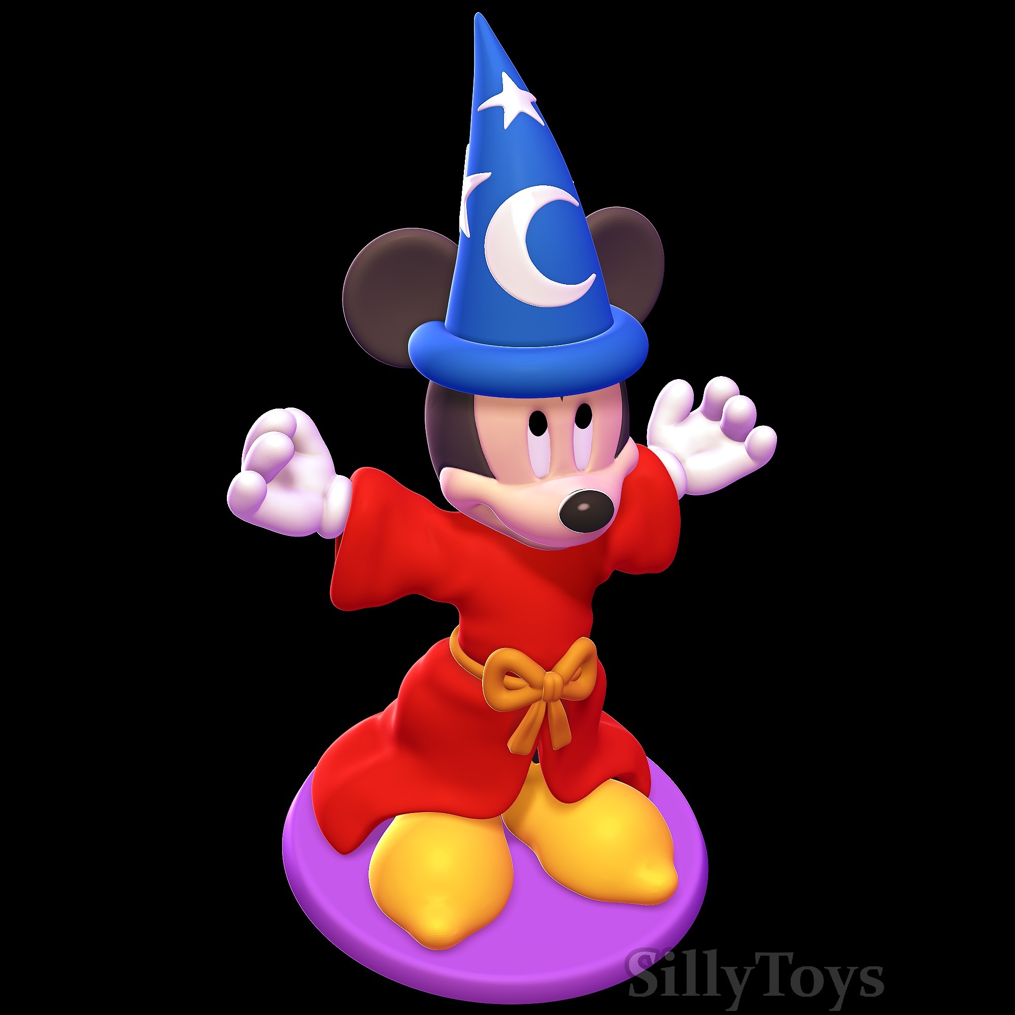 Sorcerer Mickey Mouse - Fantasia 3D print model_4