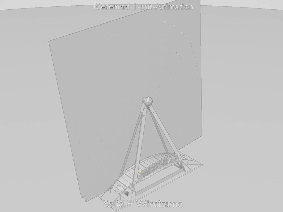 Ferris wheel version 1 with animation Low-poly 3D model_10