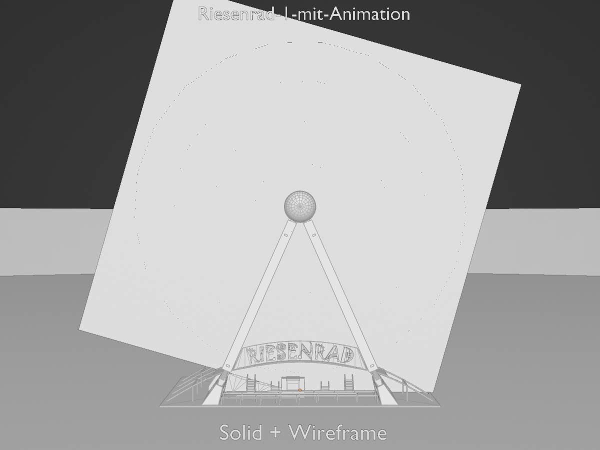 Ferris wheel version 1 with animation Low-poly 3D model_12