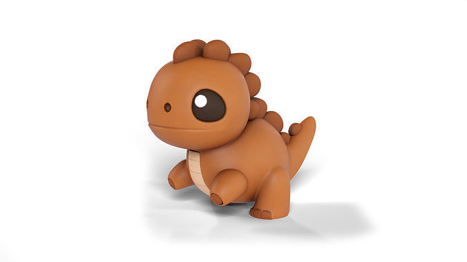 stylized Dinosaur Low-poly 3D model