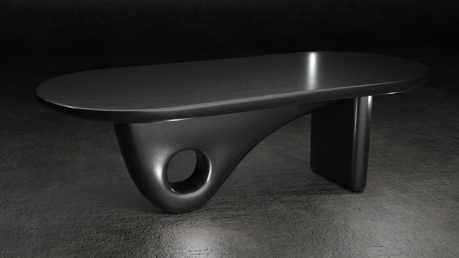 MOTO Dining Table Low-poly 3D model_1