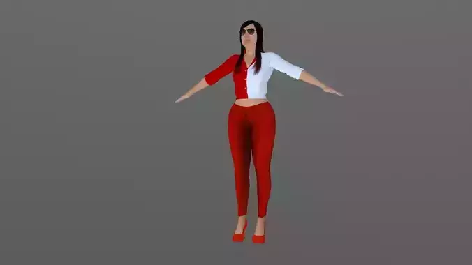 Realistic Girl  3D model