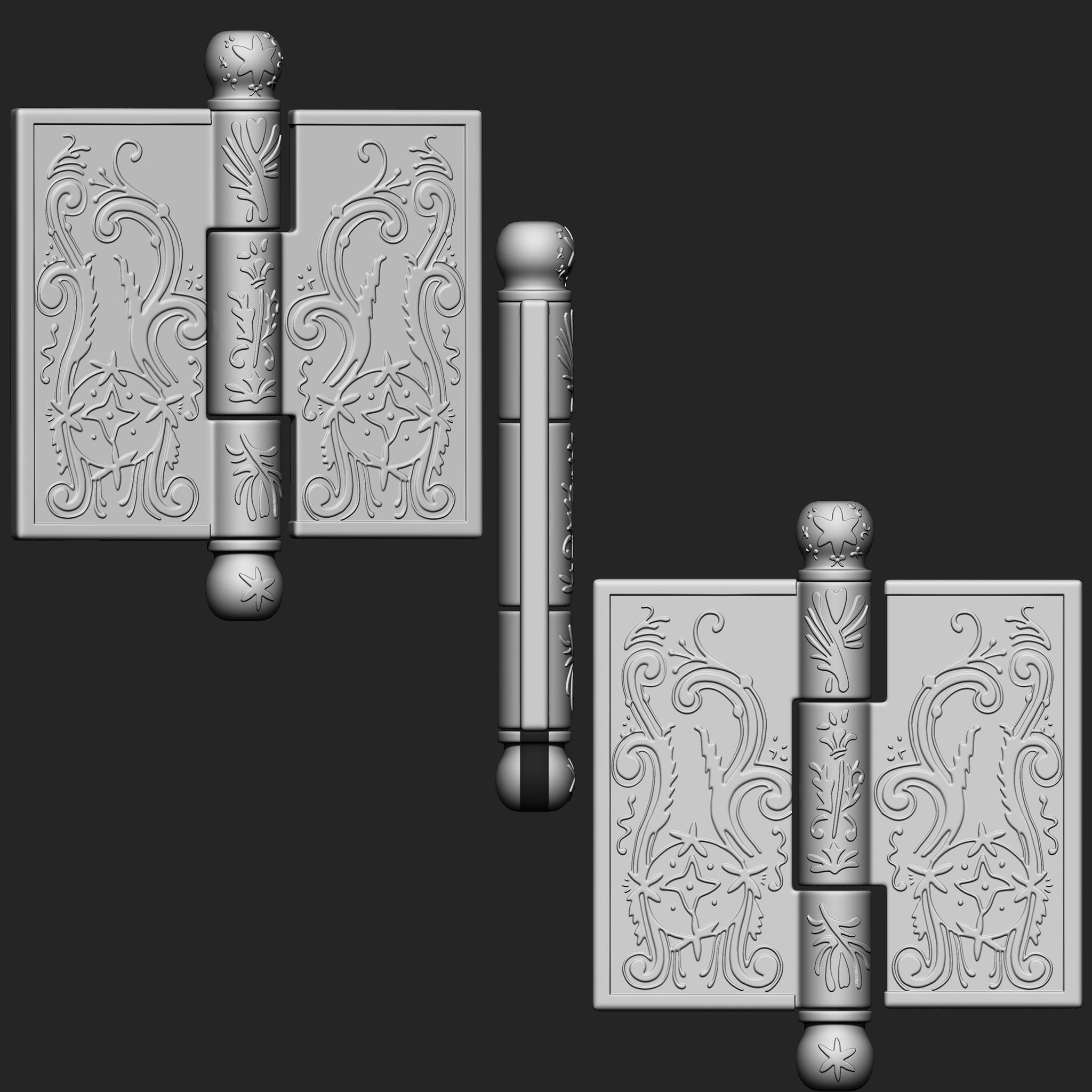 Door Hardware IMM Brush Pack 14 in One 3D model_2
