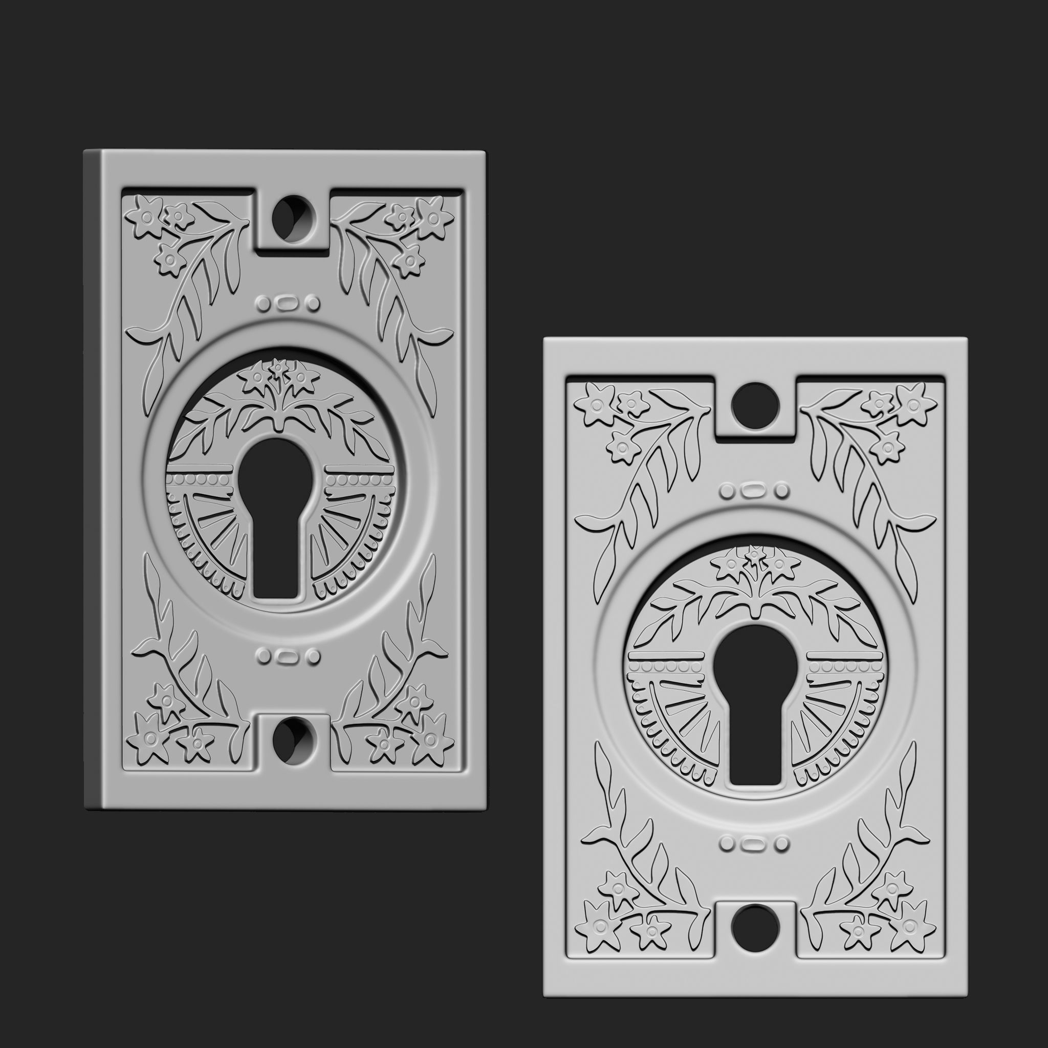 Door Hardware IMM Brush Pack 14 in One 3D model_8
