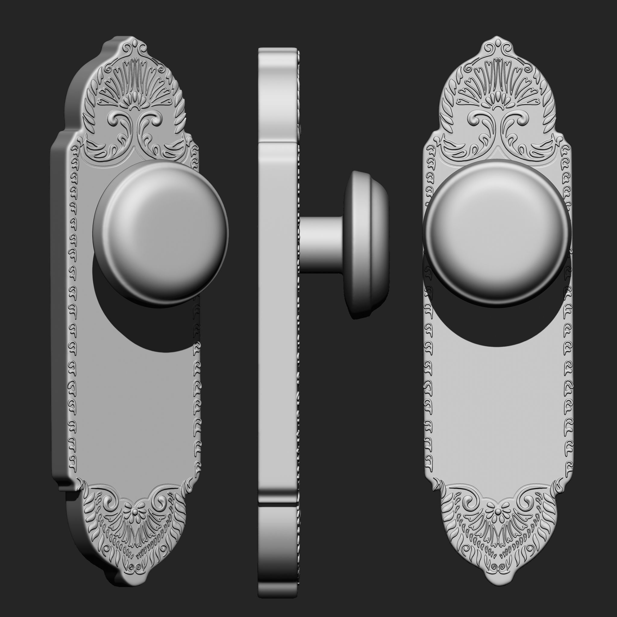 Door Hardware IMM Brush Pack 14 in One 3D model_10