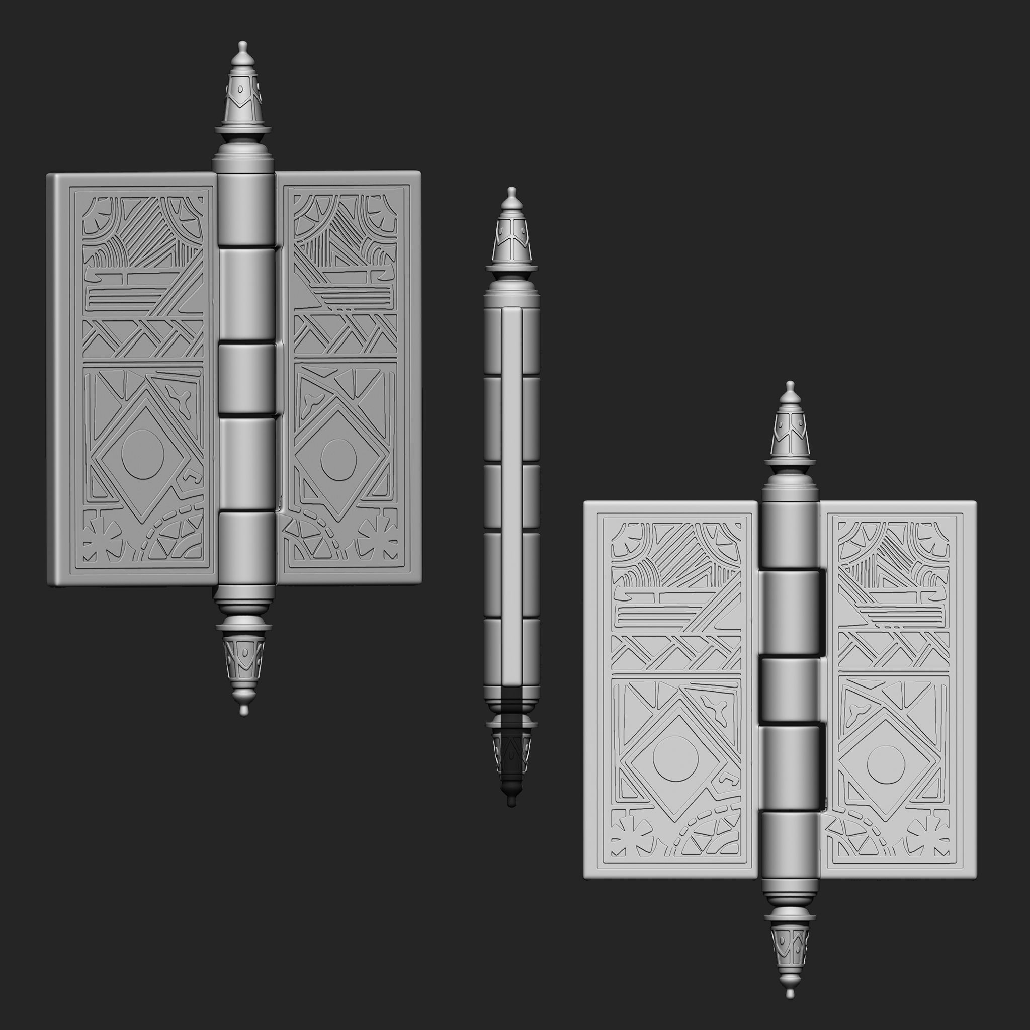 Door Hardware IMM Brush Pack 14 in One 3D model_5