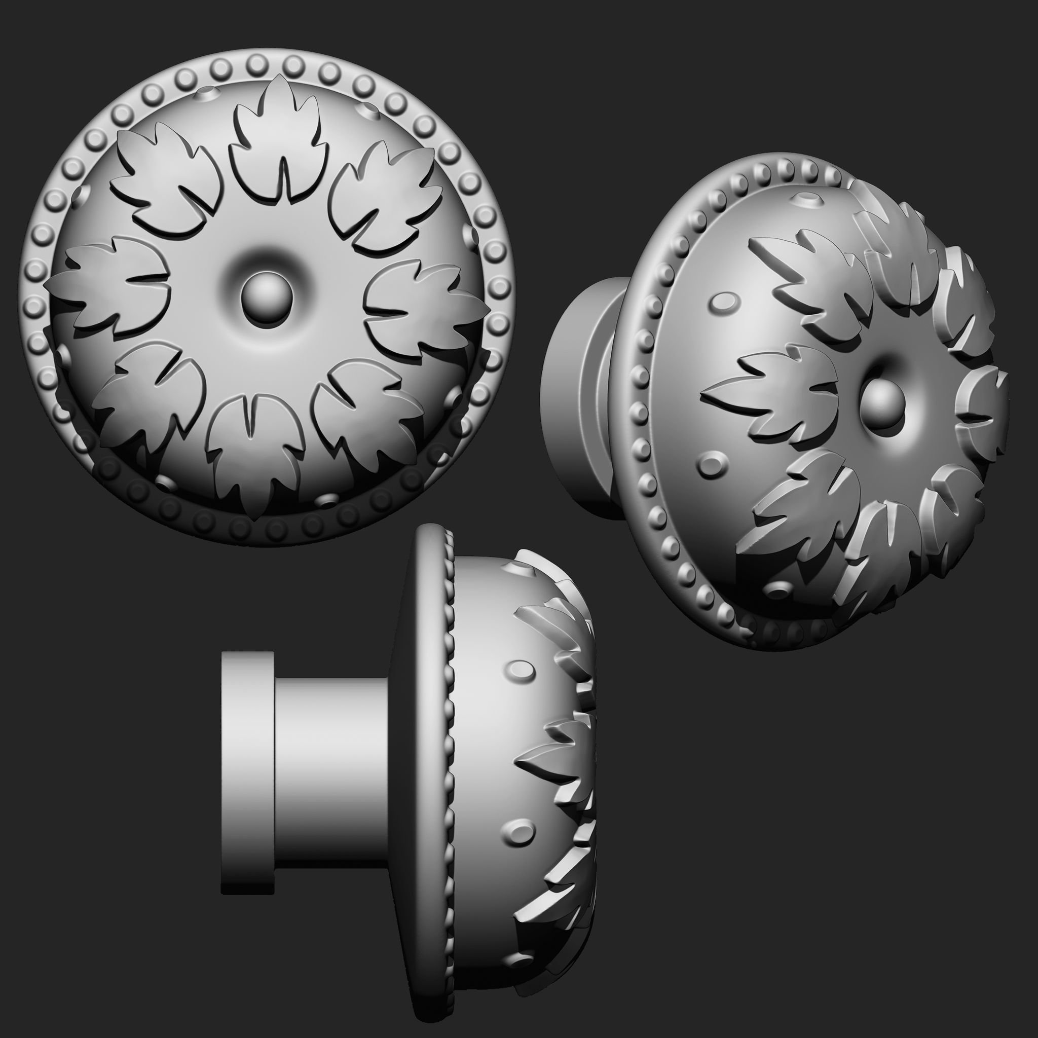 Door Hardware IMM Brush Pack 14 in One 3D model_7