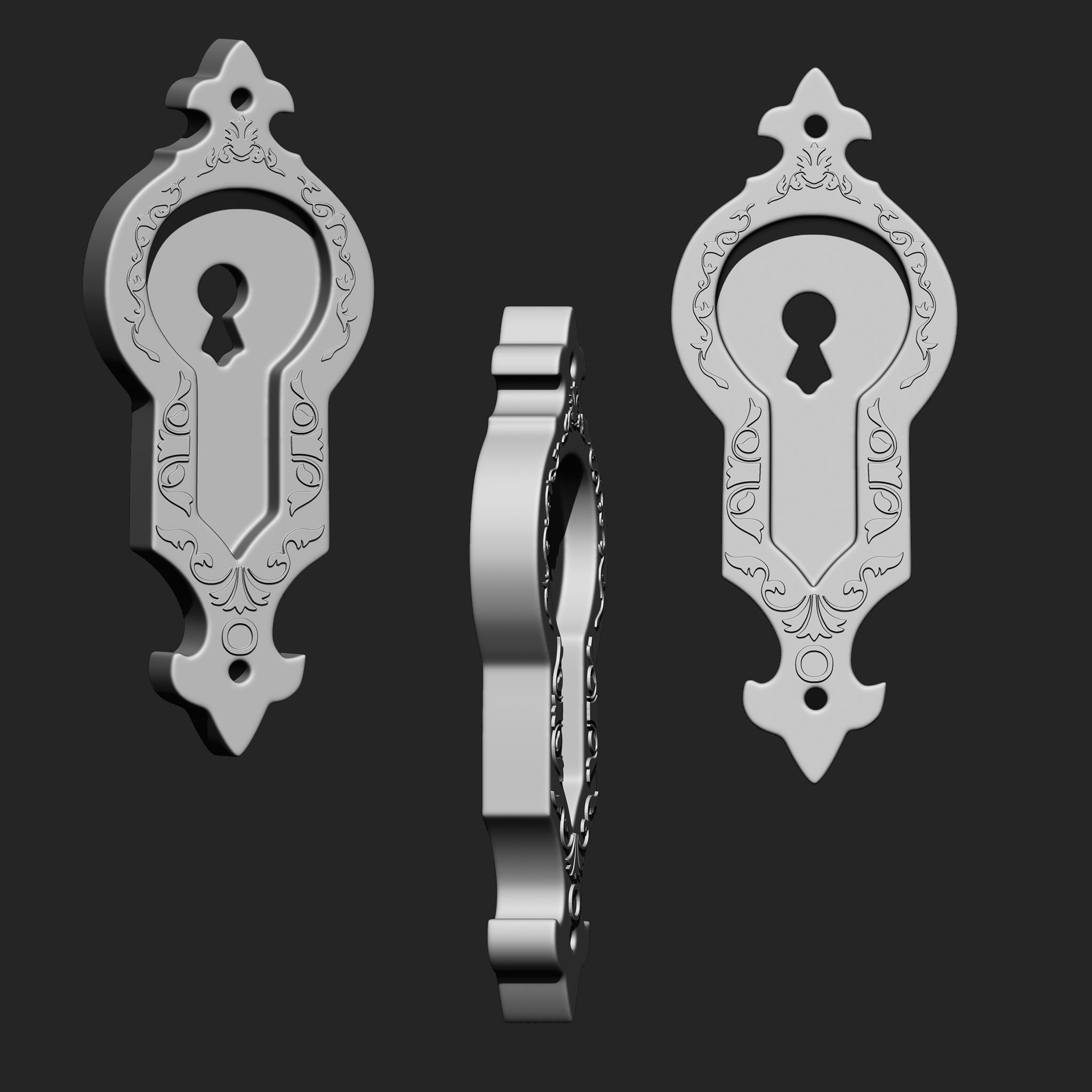 Door Hardware IMM Brush Pack 14 in One 3D model_9