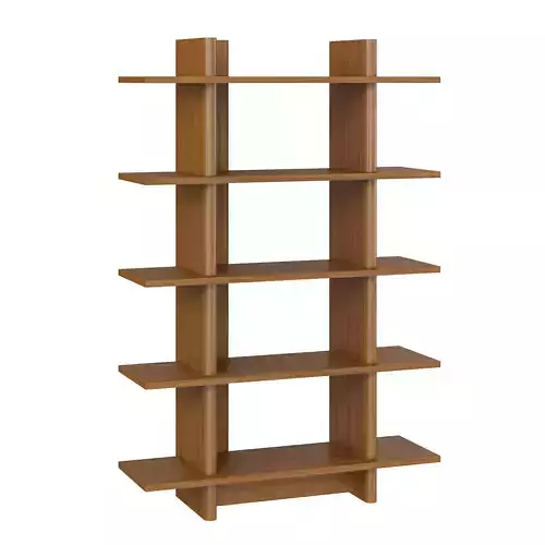 Torme 48 Open Bookcase - Smoked Oak