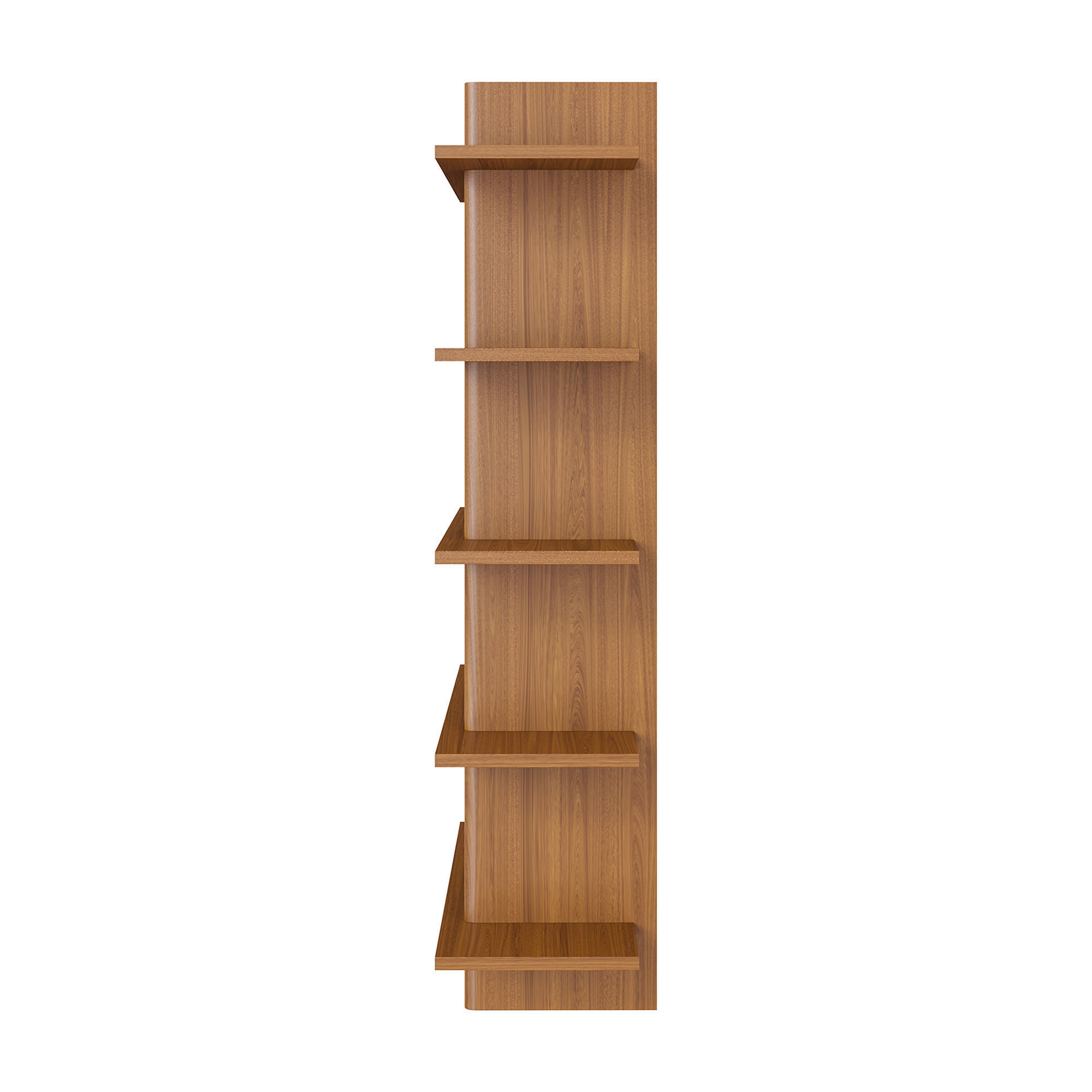 Torme 48 Open Bookcase - Smoked Oak Low-poly 3D model_5