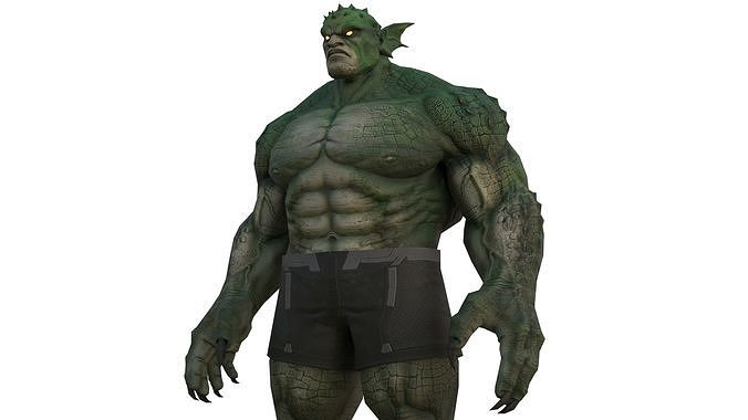 Free Marvel Abomination 3D Model Fully Rigged Textured Free 3D model