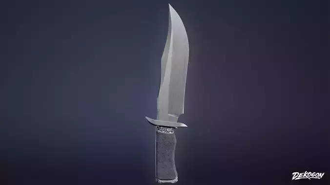 KNIVES - Knife 02 - LOW POLY Low-poly 3D model