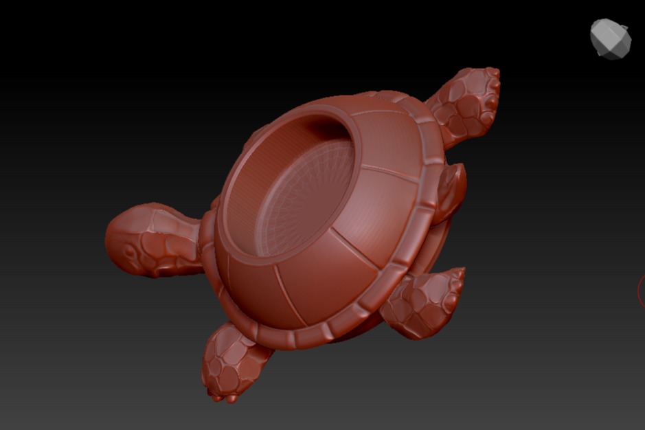 Turtle Candleholder 3D print model_4